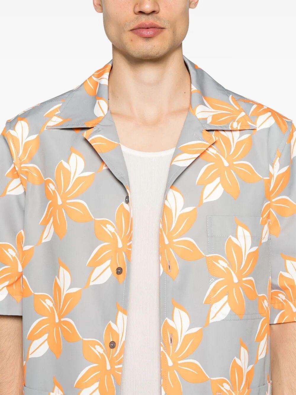 Gucci Men `Twist Fl On Pop` Print Shirt GUCCI