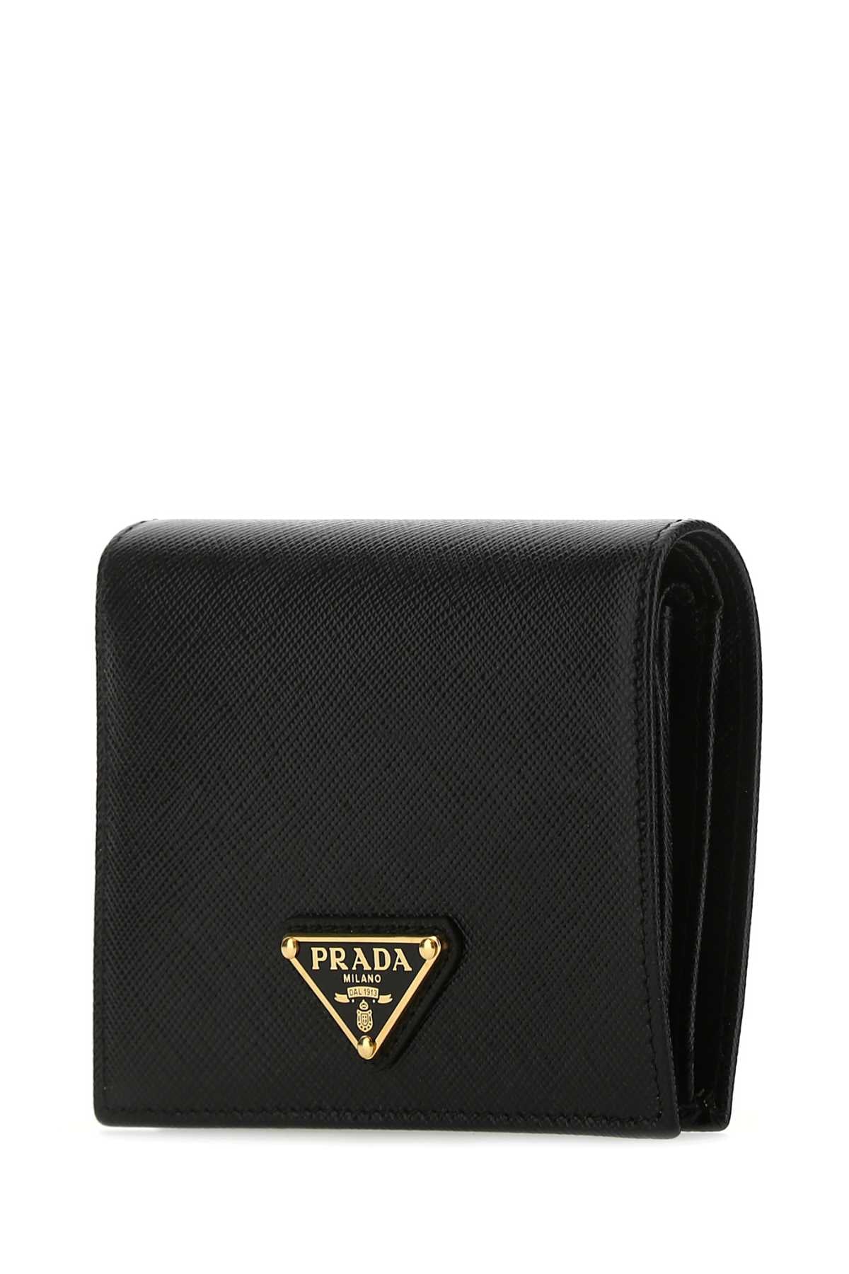 Prada Women Black Leather Wallet PRADA