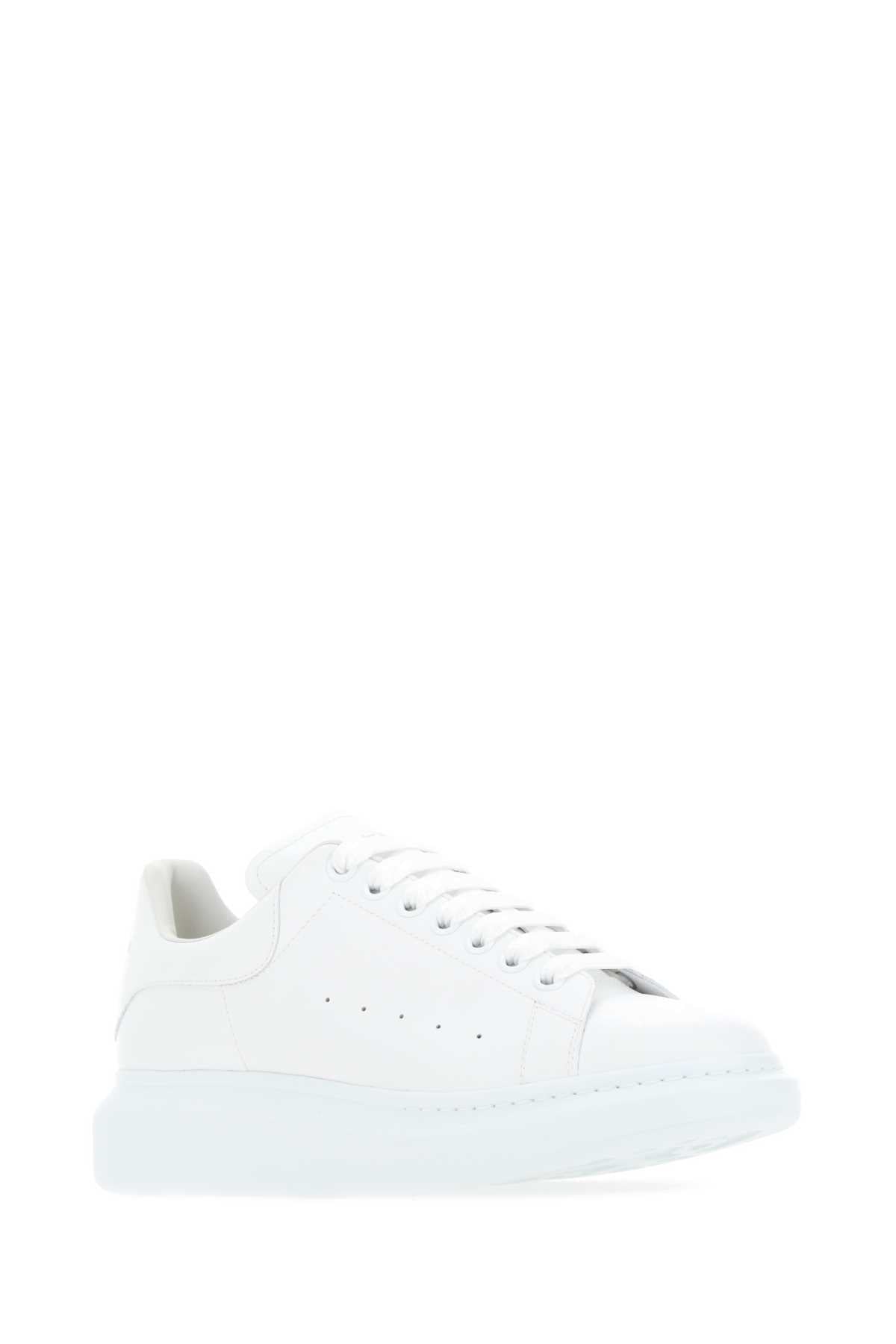 Alexander Mcqueen Men Ivory Leather Sneakers ALEXANDER MCQUEEN