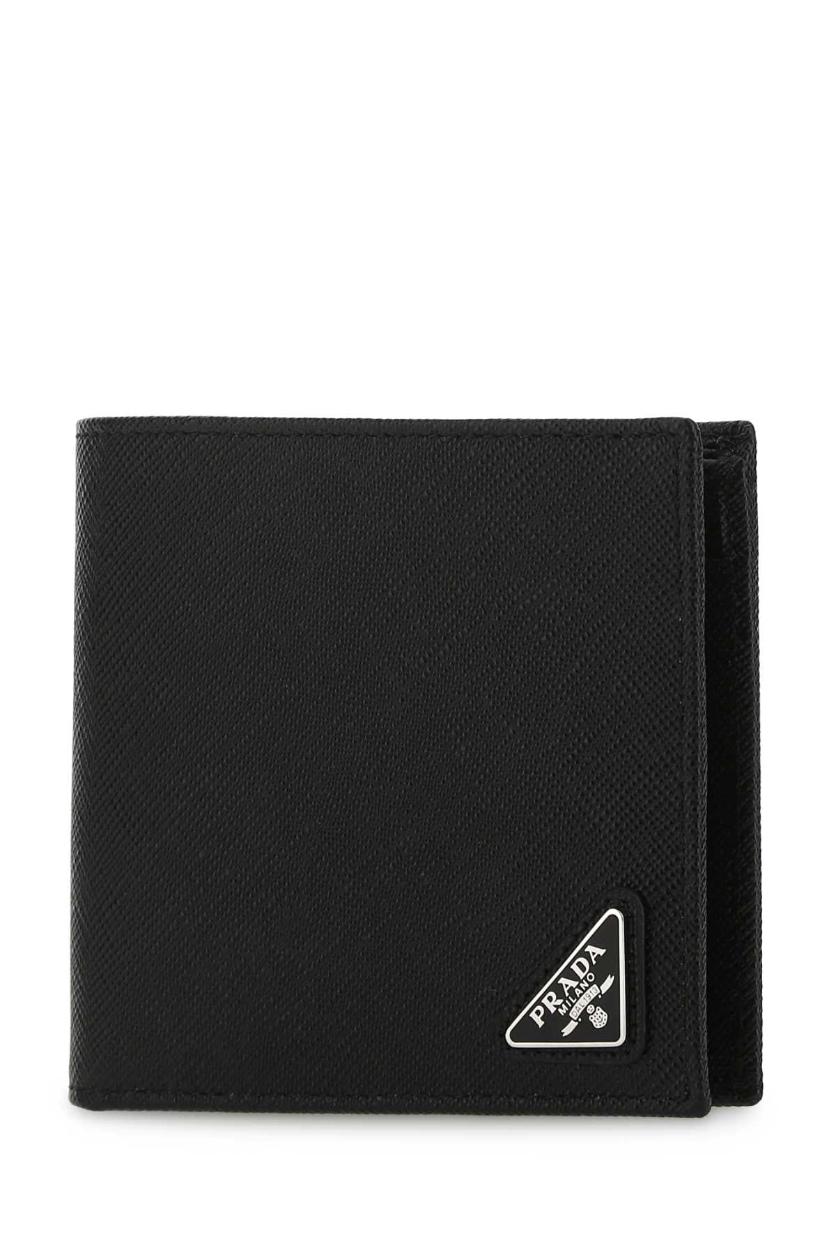 Prada Men Black Leather Wallet PRADA