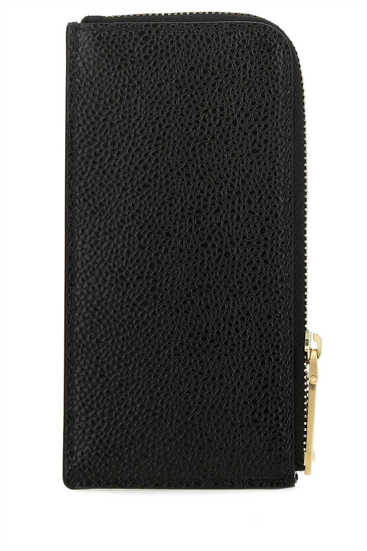 Thom Browne Women Black Leather Coin Purse THOM BROWNE
