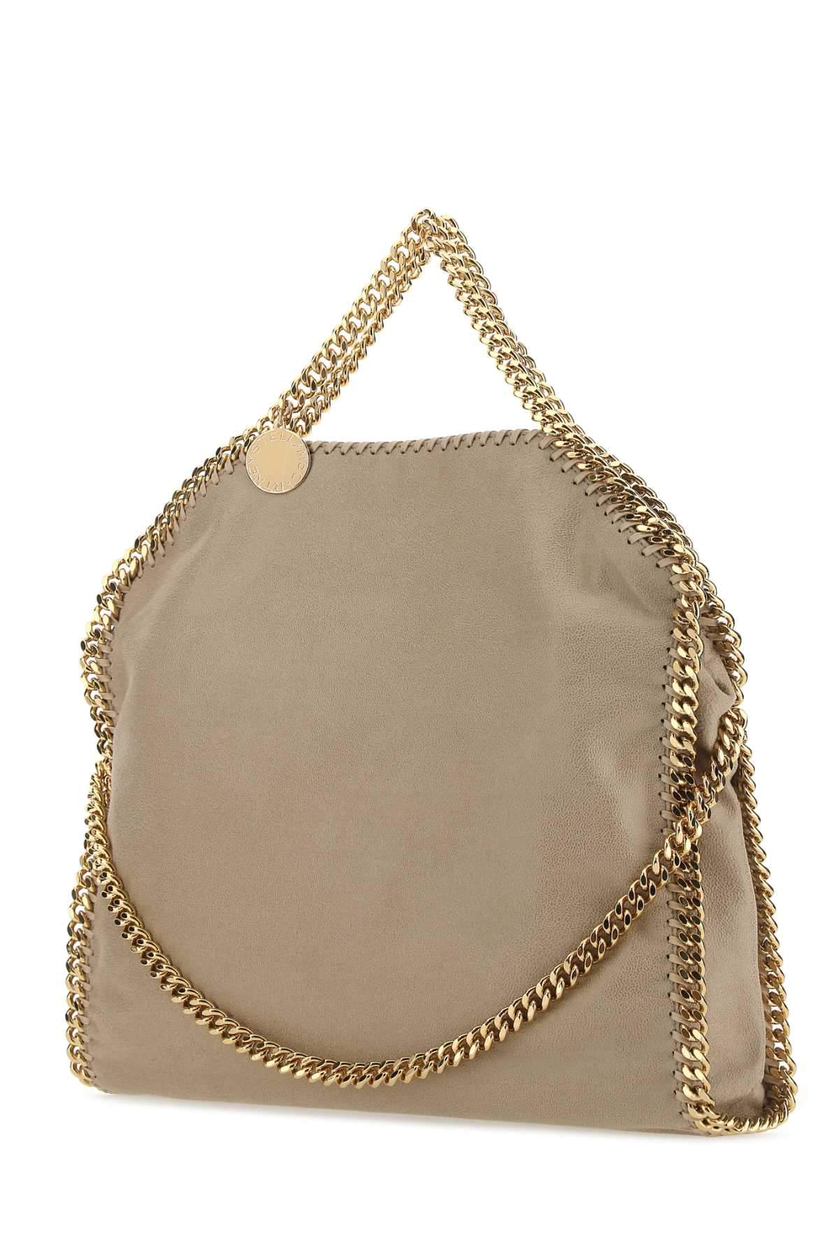 Stella Mccartney Women Cappuccino Shaggy Deer Falabella Fold Over Handbag STELLA MCCARTNEY