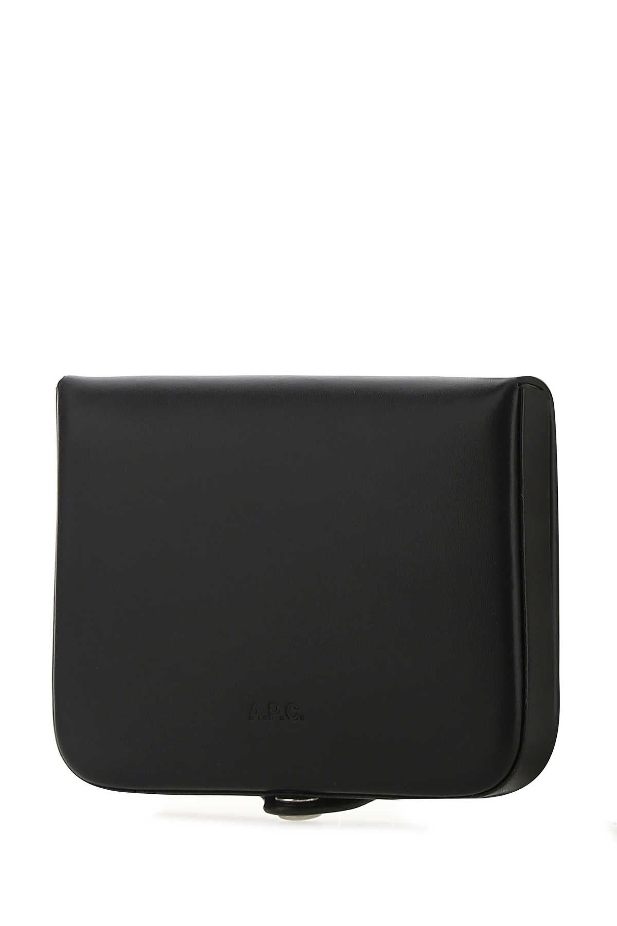 A.P.C. Men Black Leather Card Holder A.P.C.