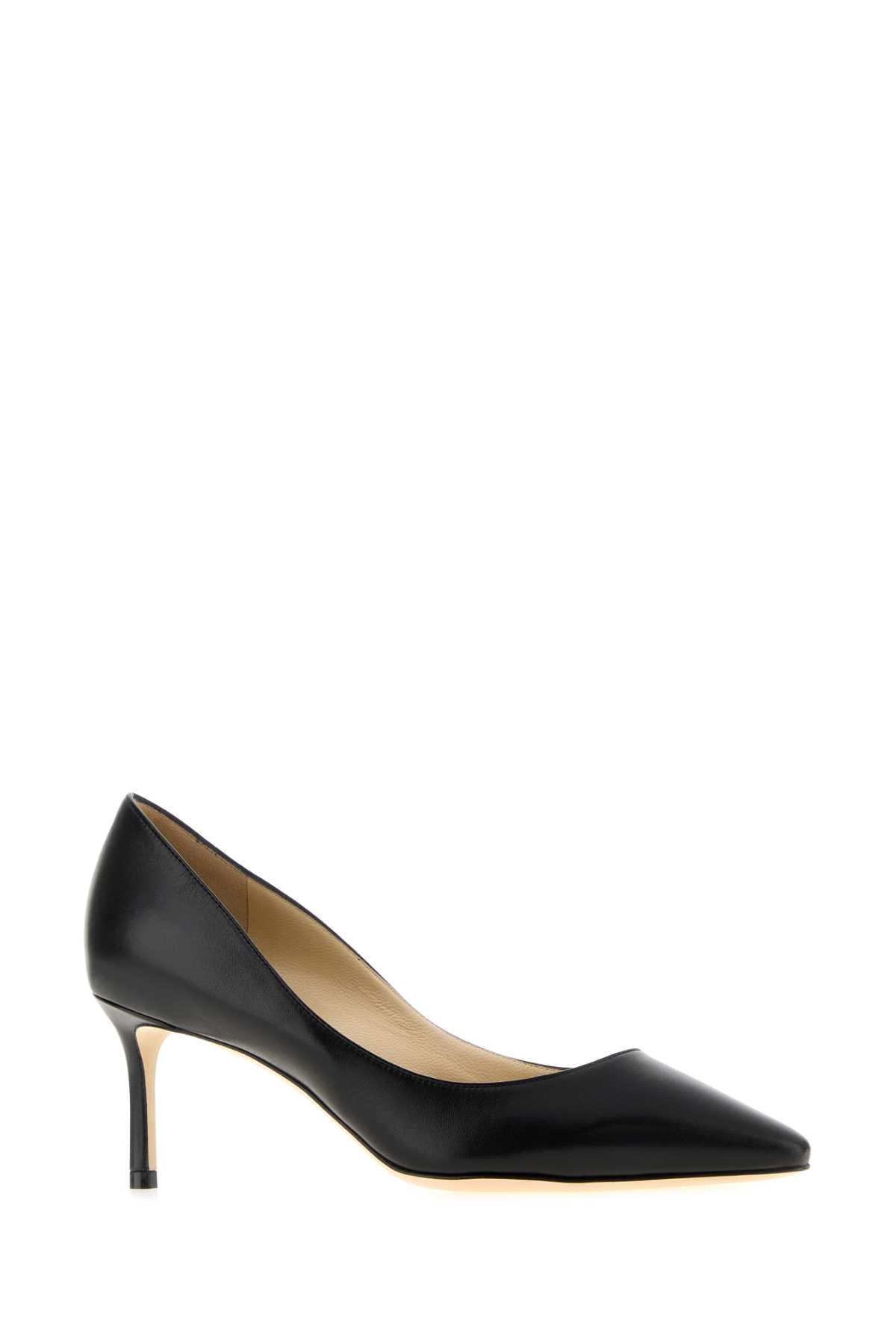 Jimmy Choo Women Black Leather Romy 60 Pumps JIMMY CHOO
