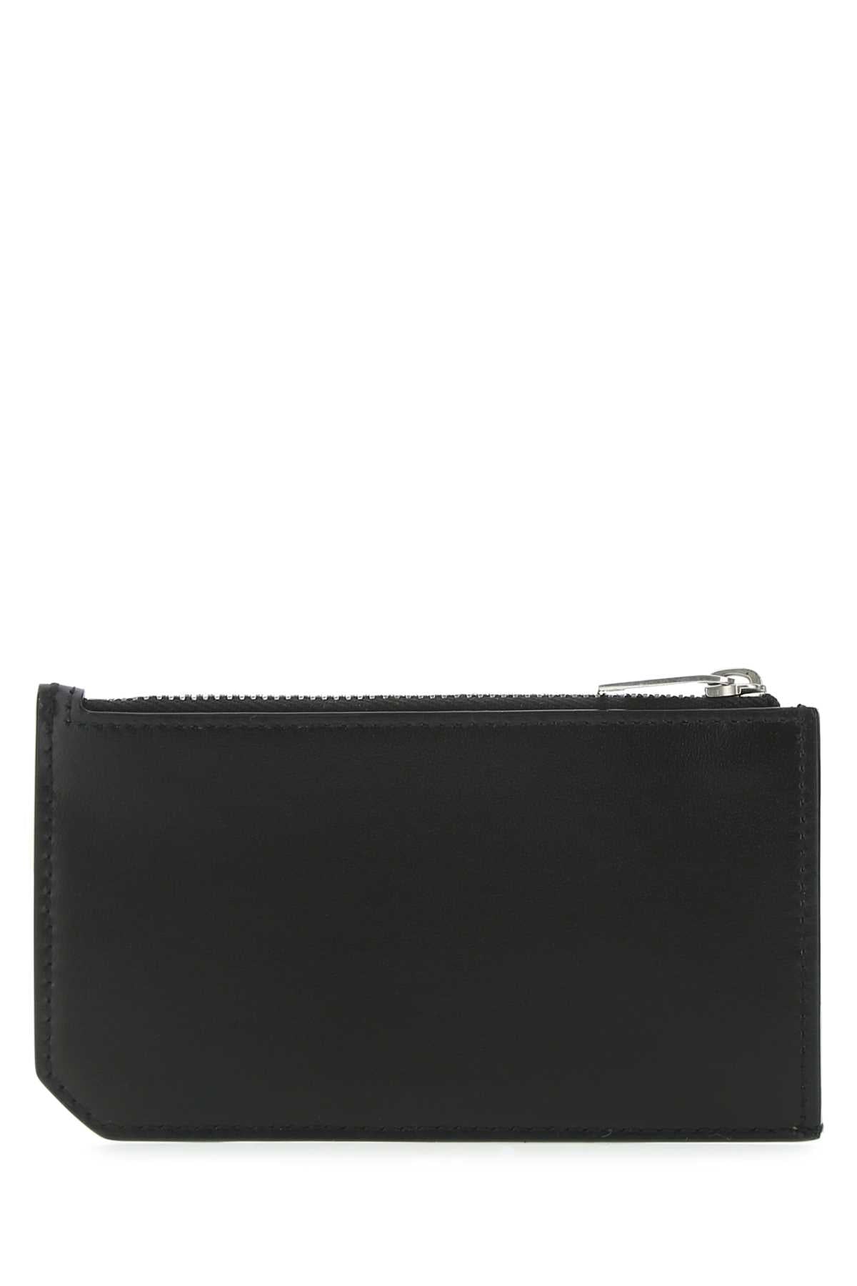 Saint Laurent Men Black Leather Card Holder SAINT LAURENT