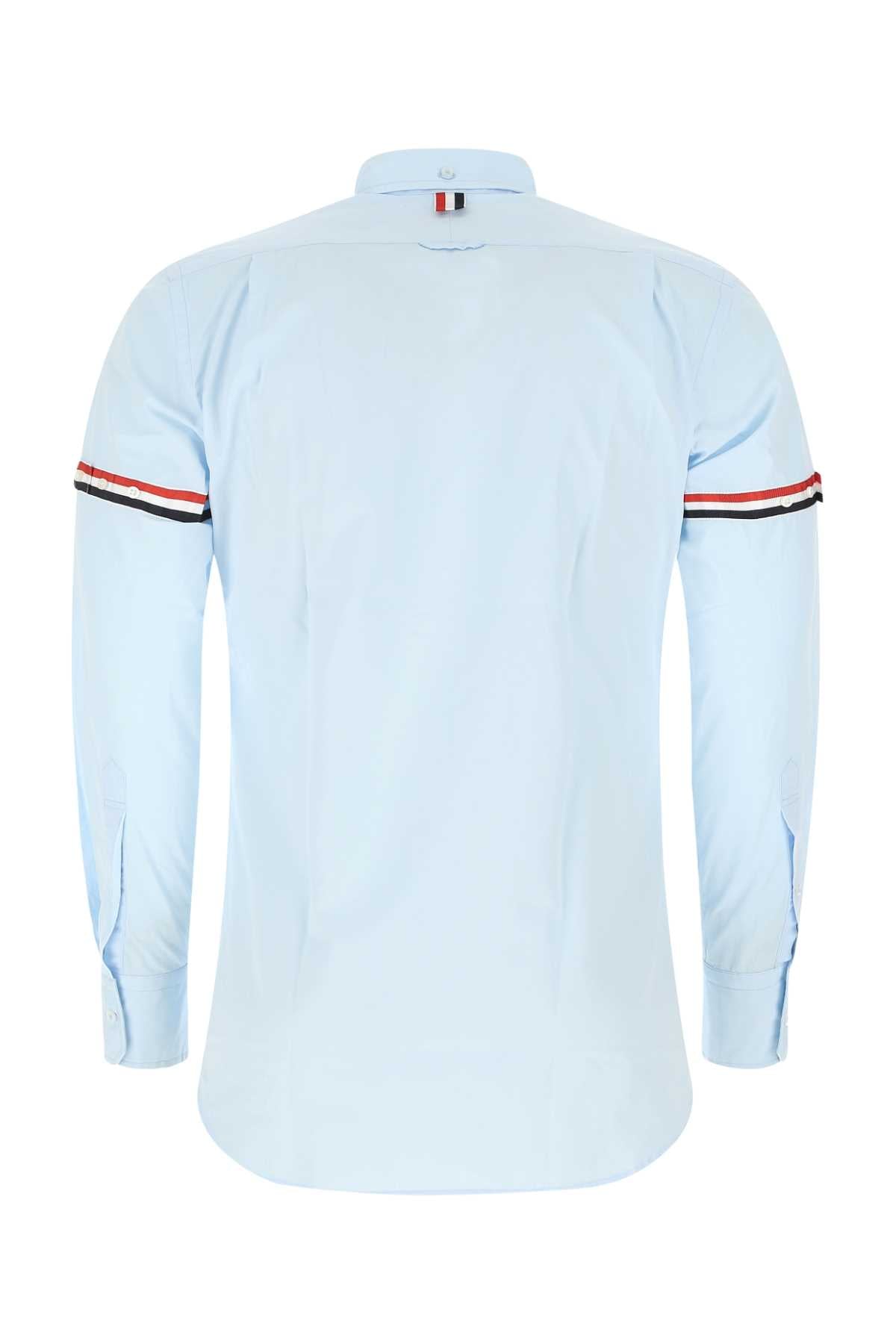 Thom Browne Men Powder Blue Cotton Shirt THOM BROWNE