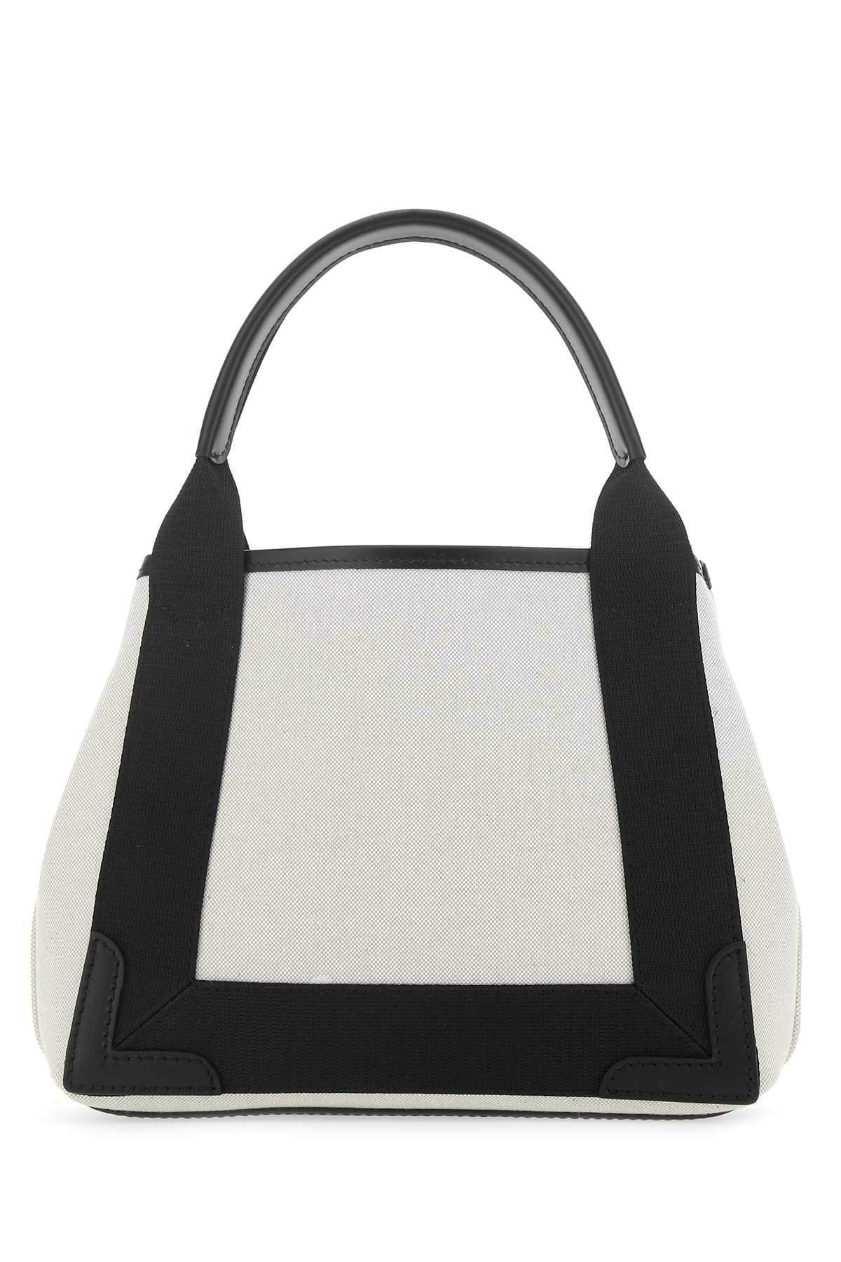 Balenciaga Women Two-Tone Canvas Small Cobas Navy Handbag BALENCIAGA