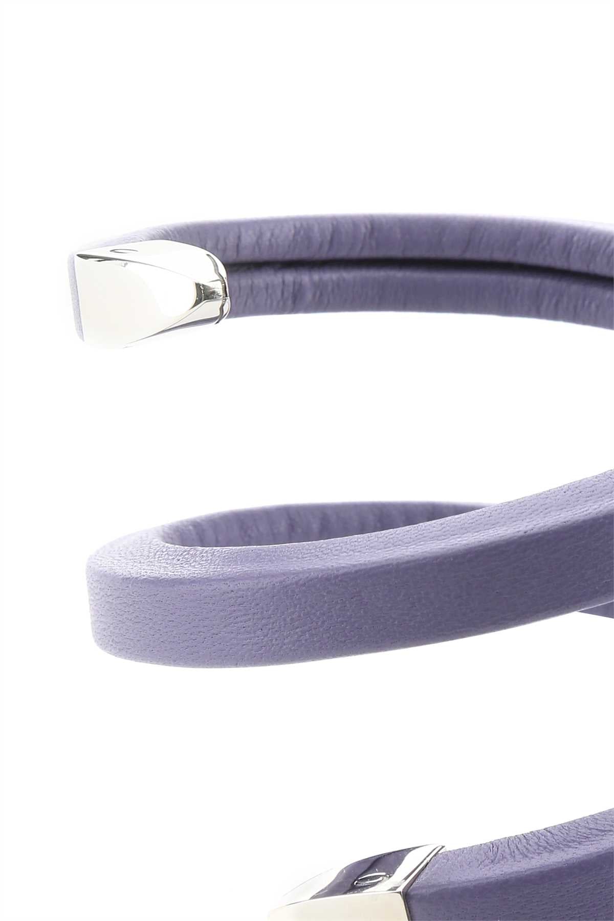 Bottega Veneta Women Lilac Nappa Leather Bracelet BOTTEGA VENETA
