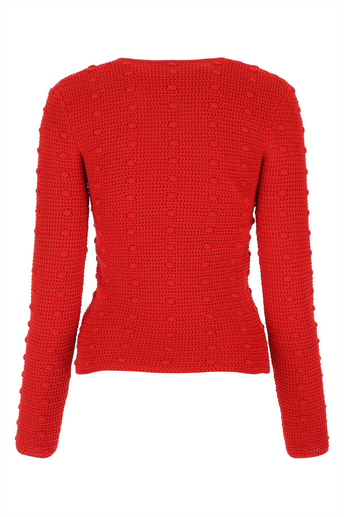 Bottega Veneta Women Red Cotton Sweater BOTTEGA VENETA