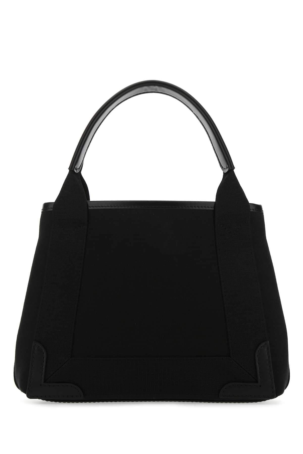 Balenciaga Women Black Canvas Cabas Navy Xs Handbag BALENCIAGA