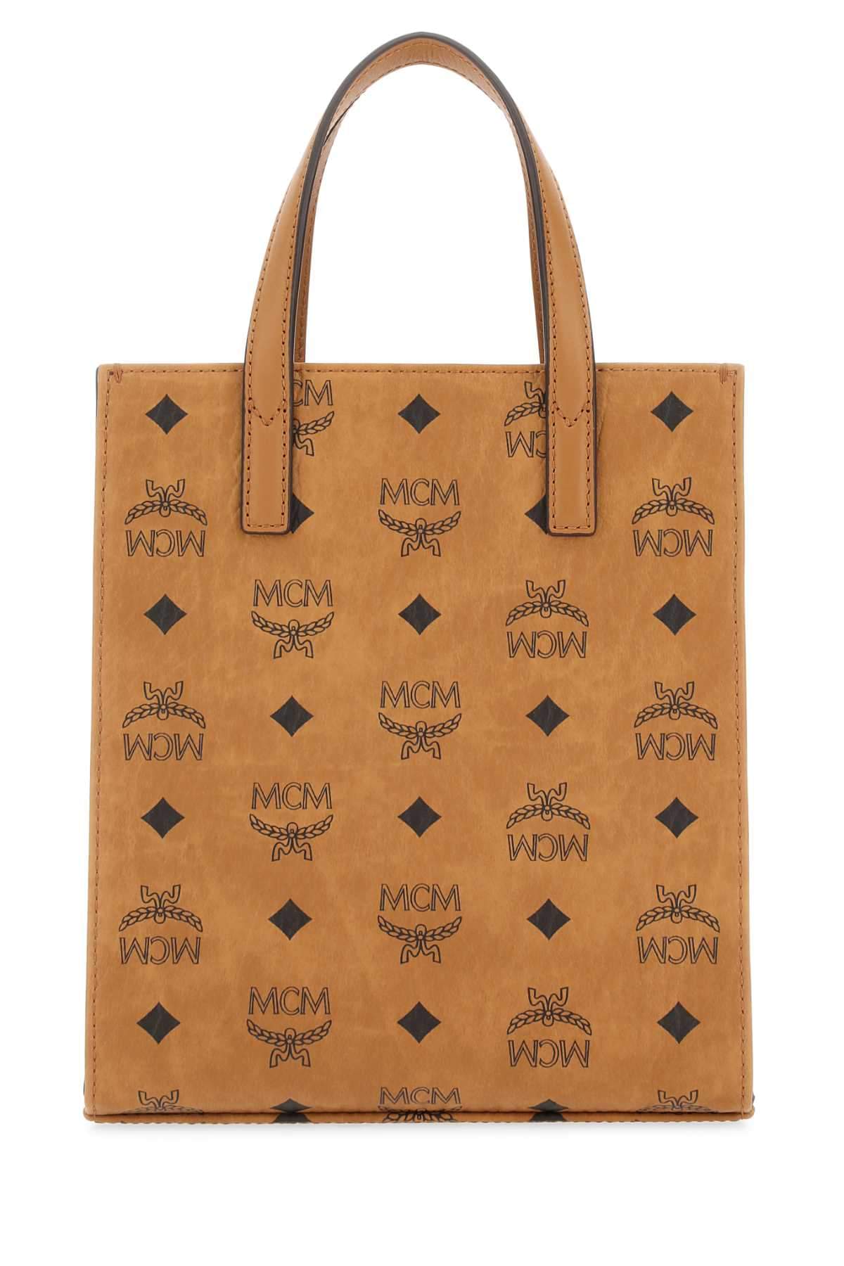 Mcm Unisex Printed Canvas Shopping Bag MCM