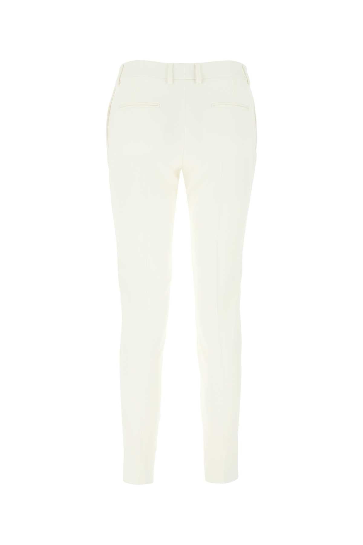 Saint Laurent Women Ivory Wool Pant SAINT LAURENT