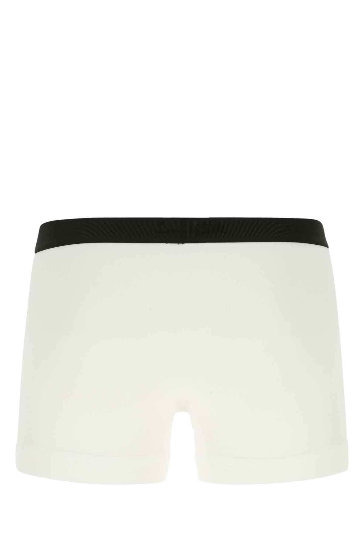 Tom Ford Men White Stretch Cotton Boxer TOM FORD