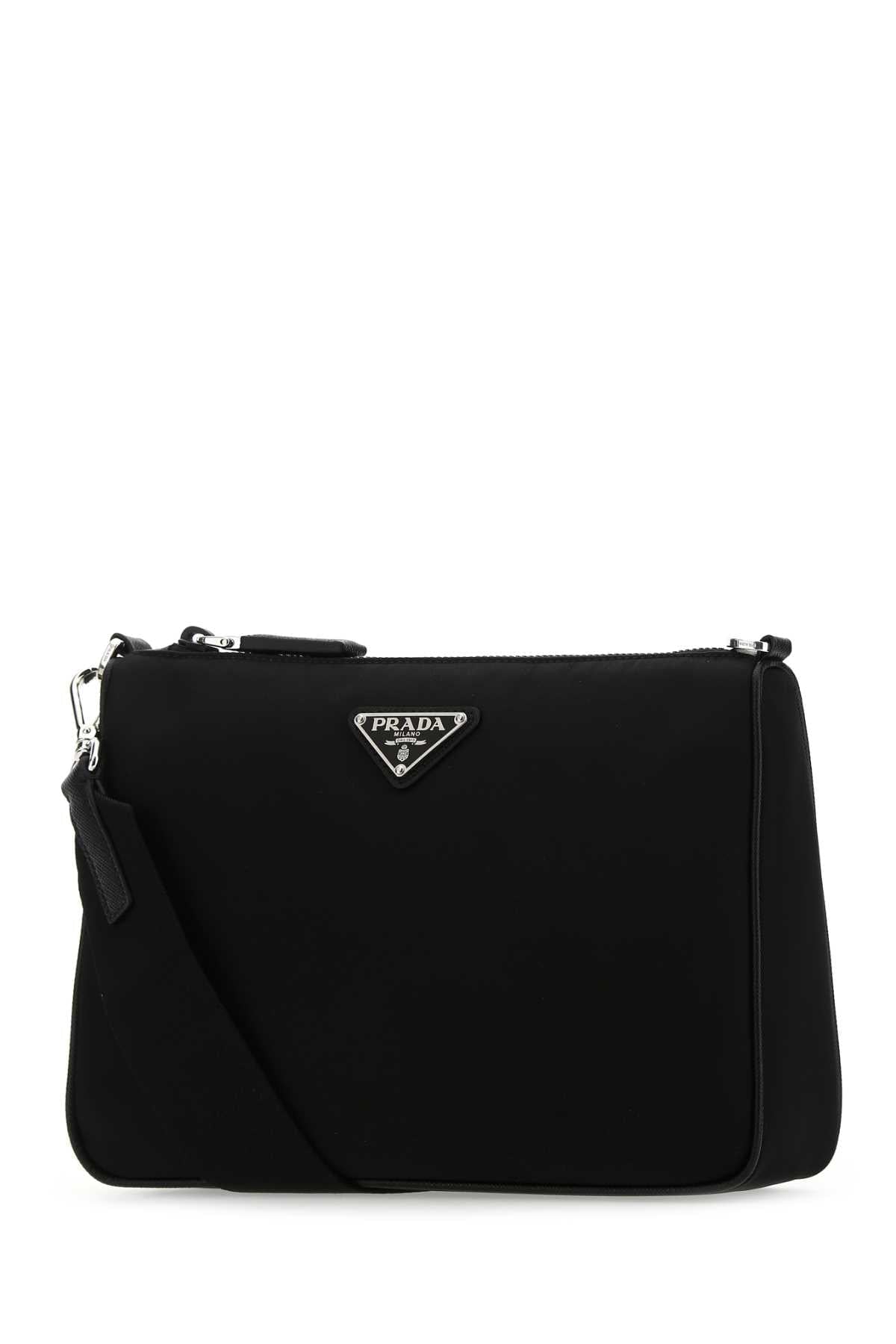 Prada Men Black Re-Nylon Crossbody Bag