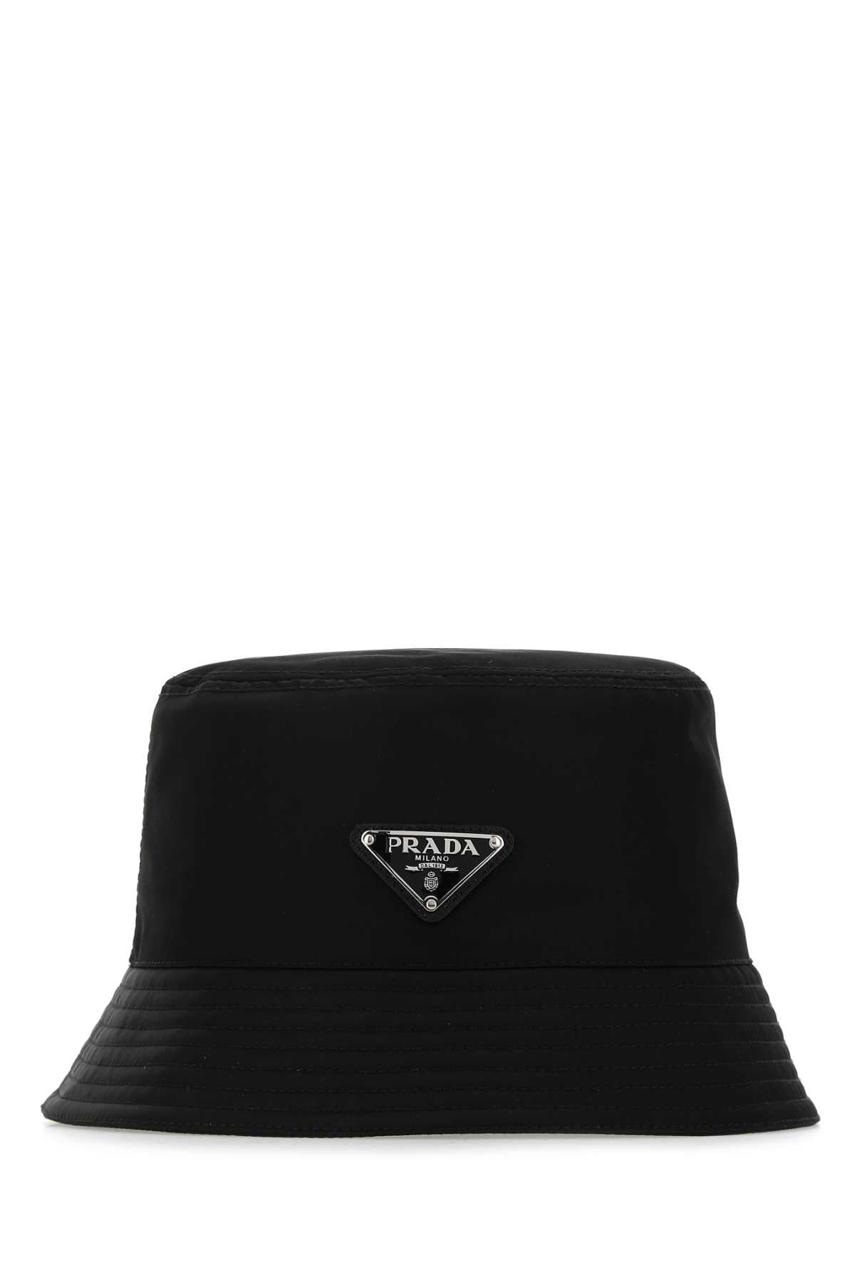 Prada Men Black Re-Nylon Hat PRADA