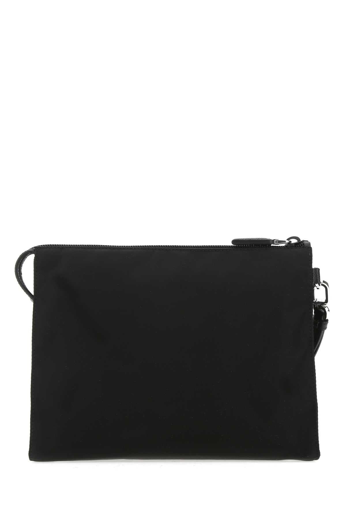 Prada Men Black Re-Nylon Clutch PRADA