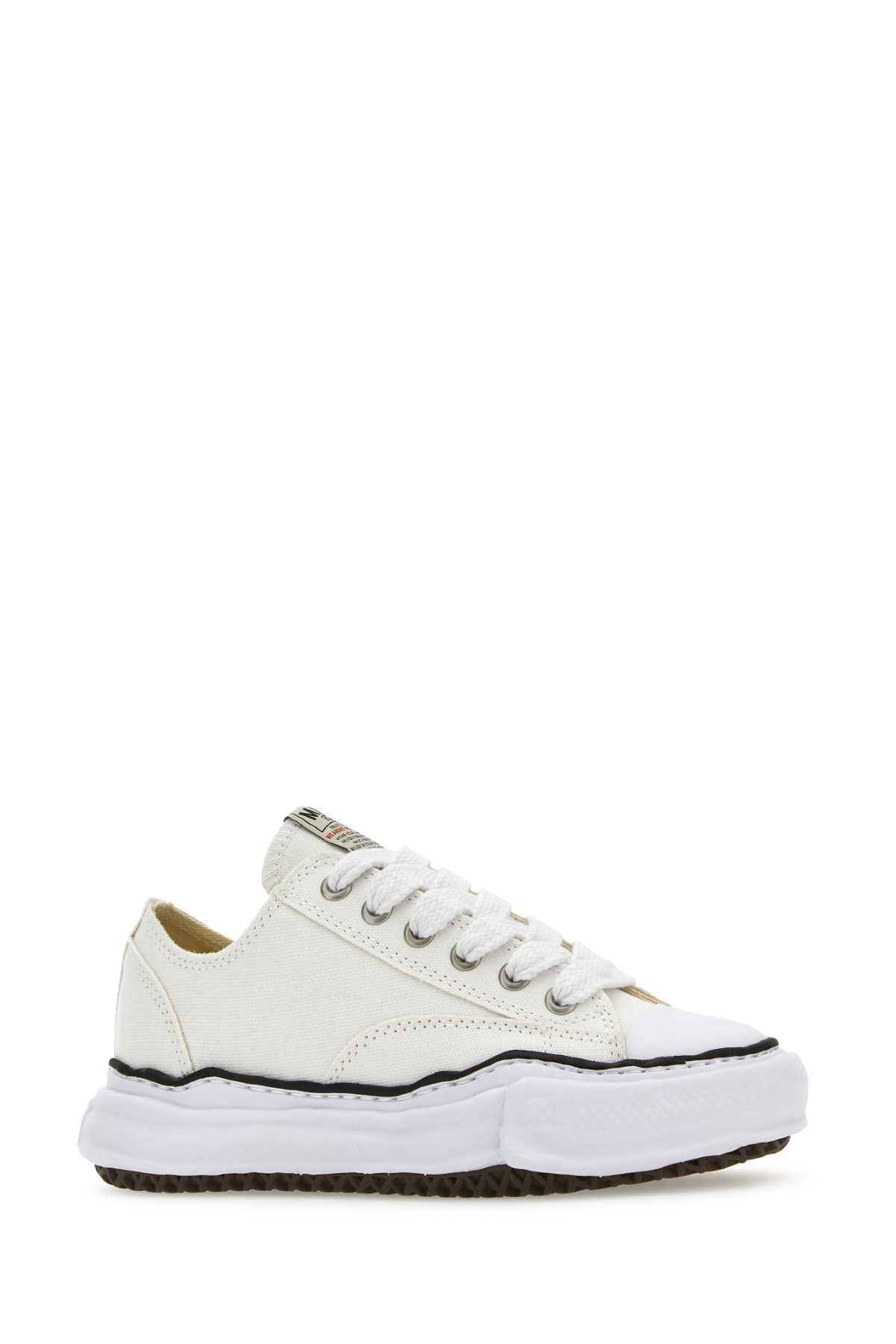 Maison Mihara Yasuhiro Unisex Ivory Canvas Sneakers MAISON MIHARA YASUHIRO