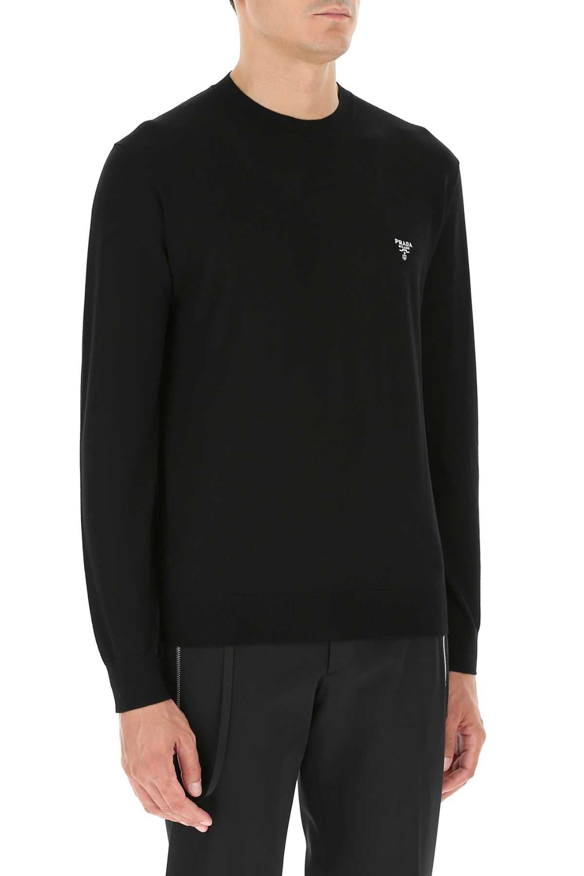 Prada Men Black Wool Sweater PRADA