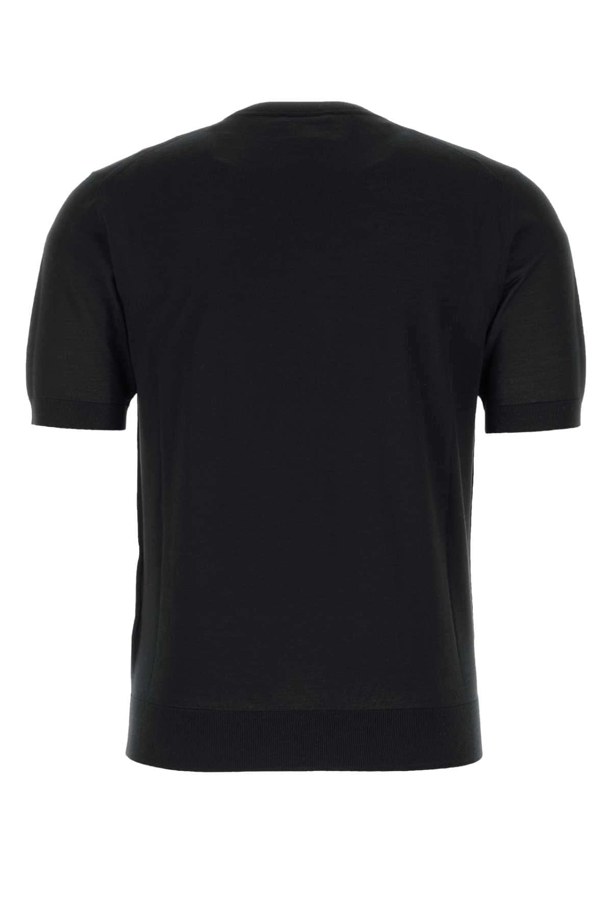 Prada Men Black Wool T-Shirt PRADA