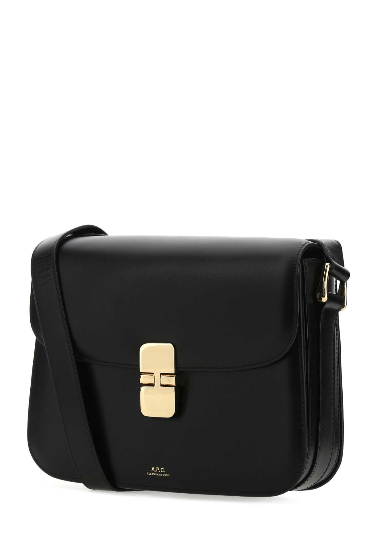 A.P.C. Women Black Leather Grace Crossbody Bag A.P.C.