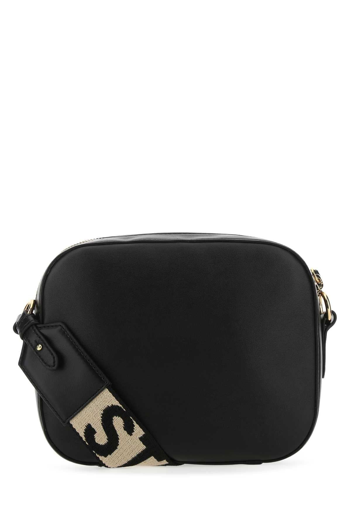 Stella Mccartney Women Black Alter Mat Mini Stella Logo Crossbody Bag STELLA MCCARTNEY
