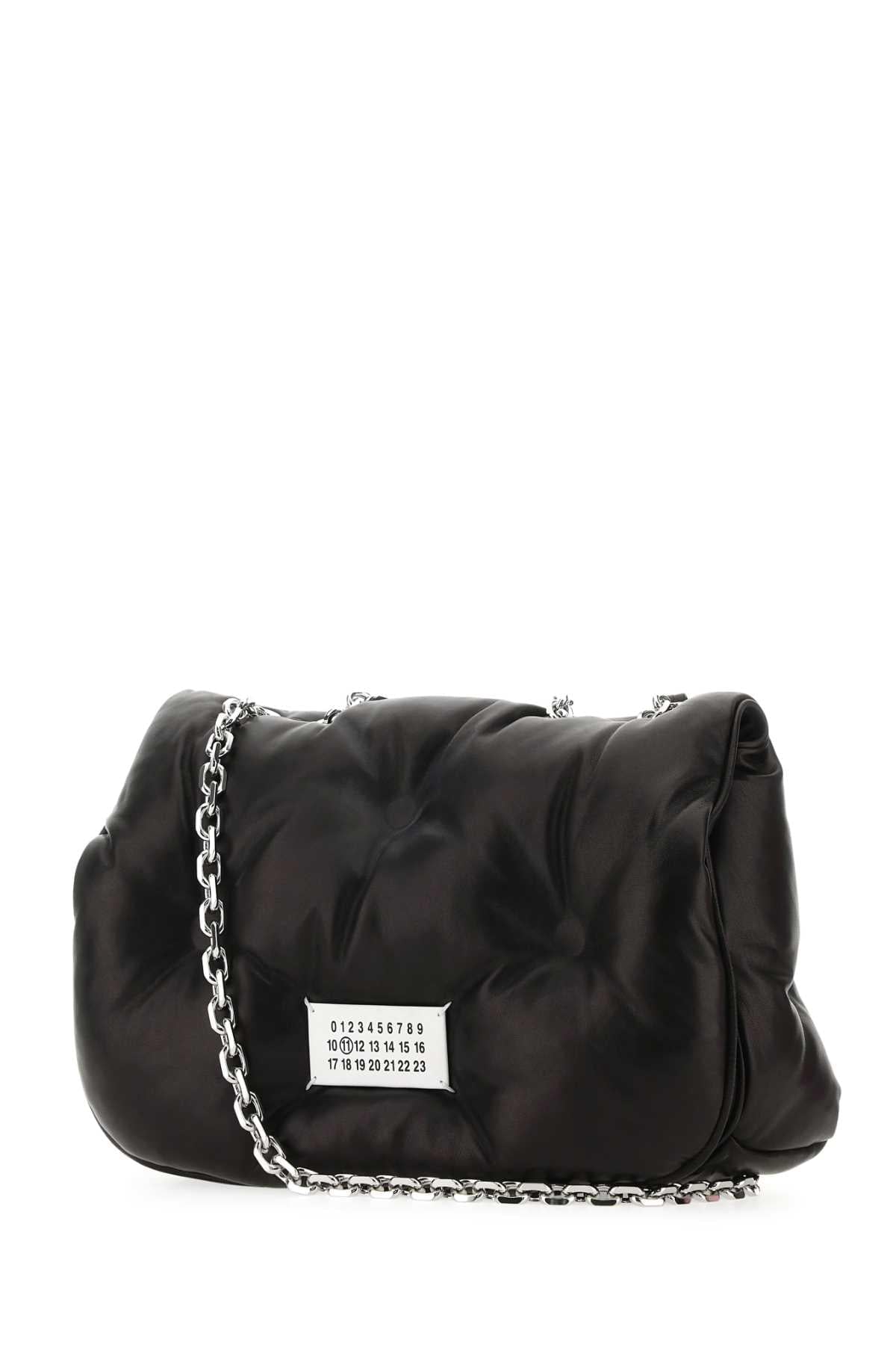 Maison Margiela Women Black Nappa Leather Medium Glam Slam Shoulder Bag MAISON MARGIELA