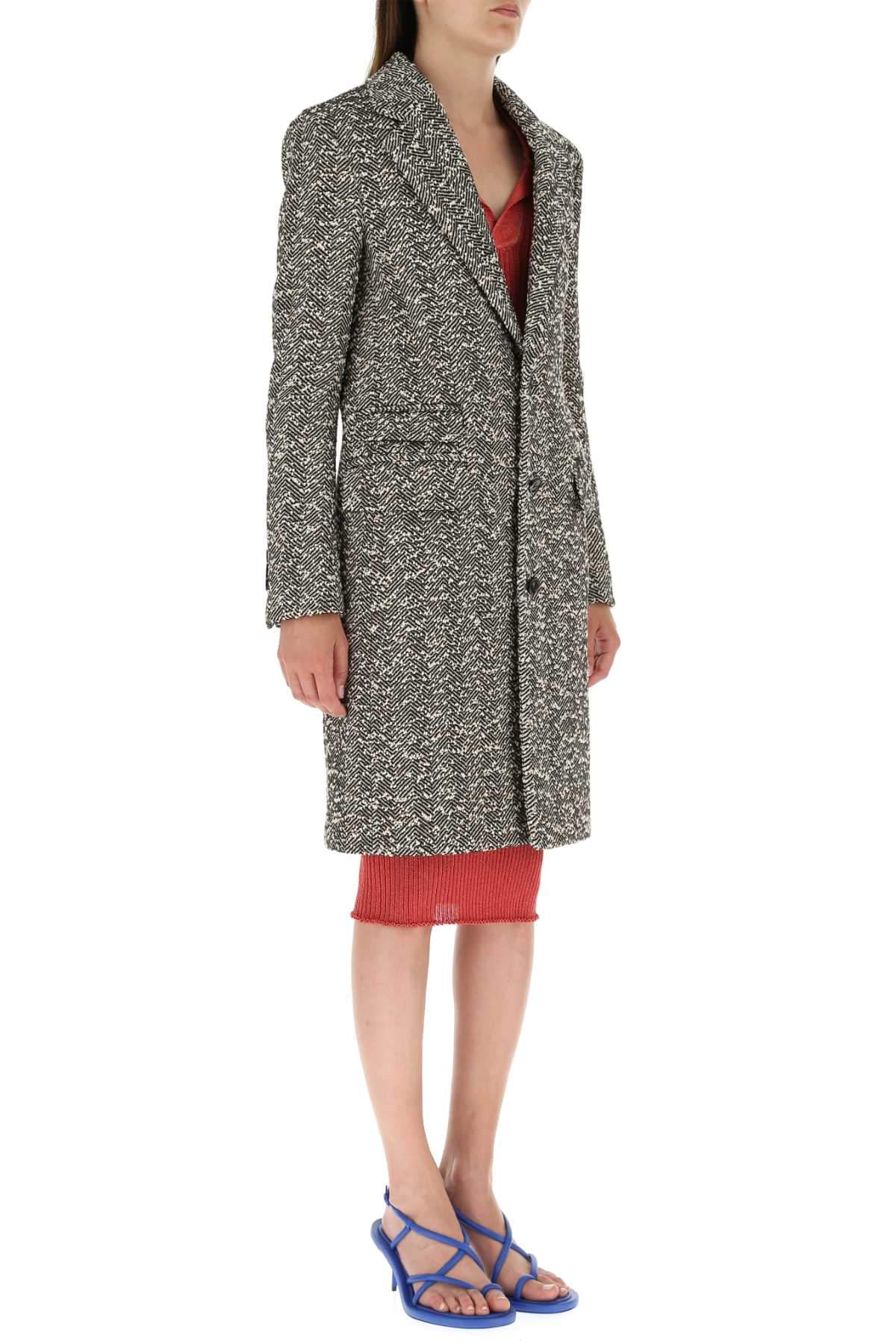 Bottega Veneta Women Embroidered Stretch Wool Blend Coat BOTTEGA VENETA