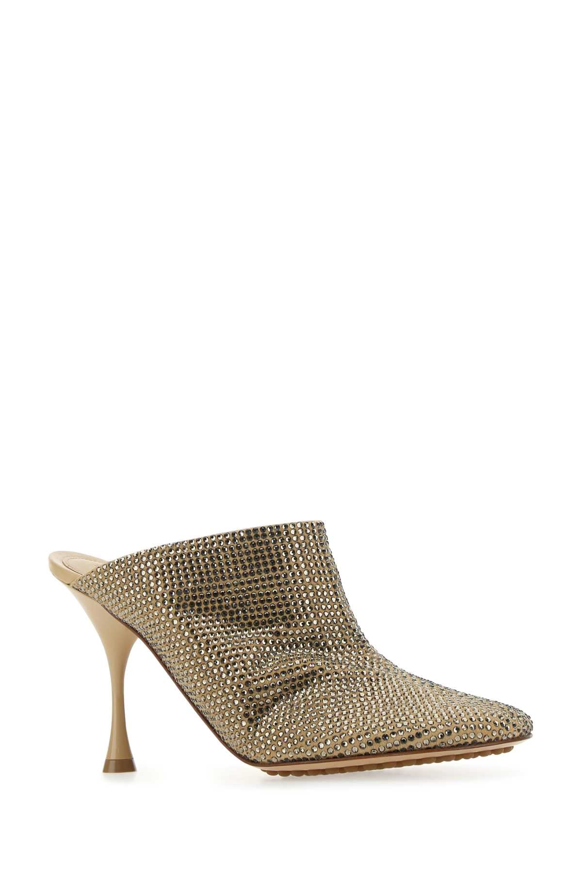 Bottega Veneta Women Embellished Suede Sparkle Dot Sock Mules BOTTEGA VENETA