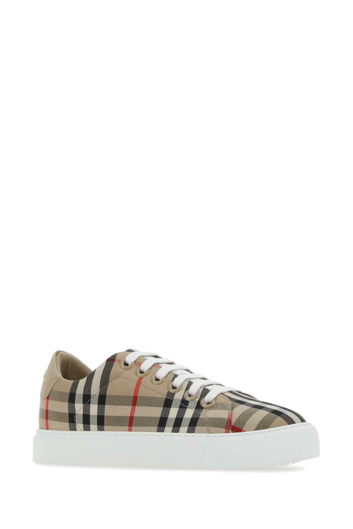 Burberry Women Embroidered Canvas Sneakers BURBERRY