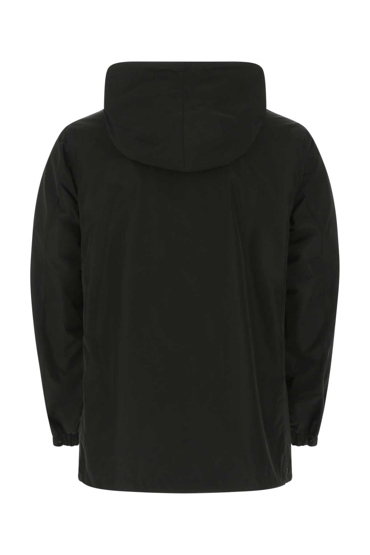 Burberry Men Black Polyester Reversibile K-Way BURBERRY