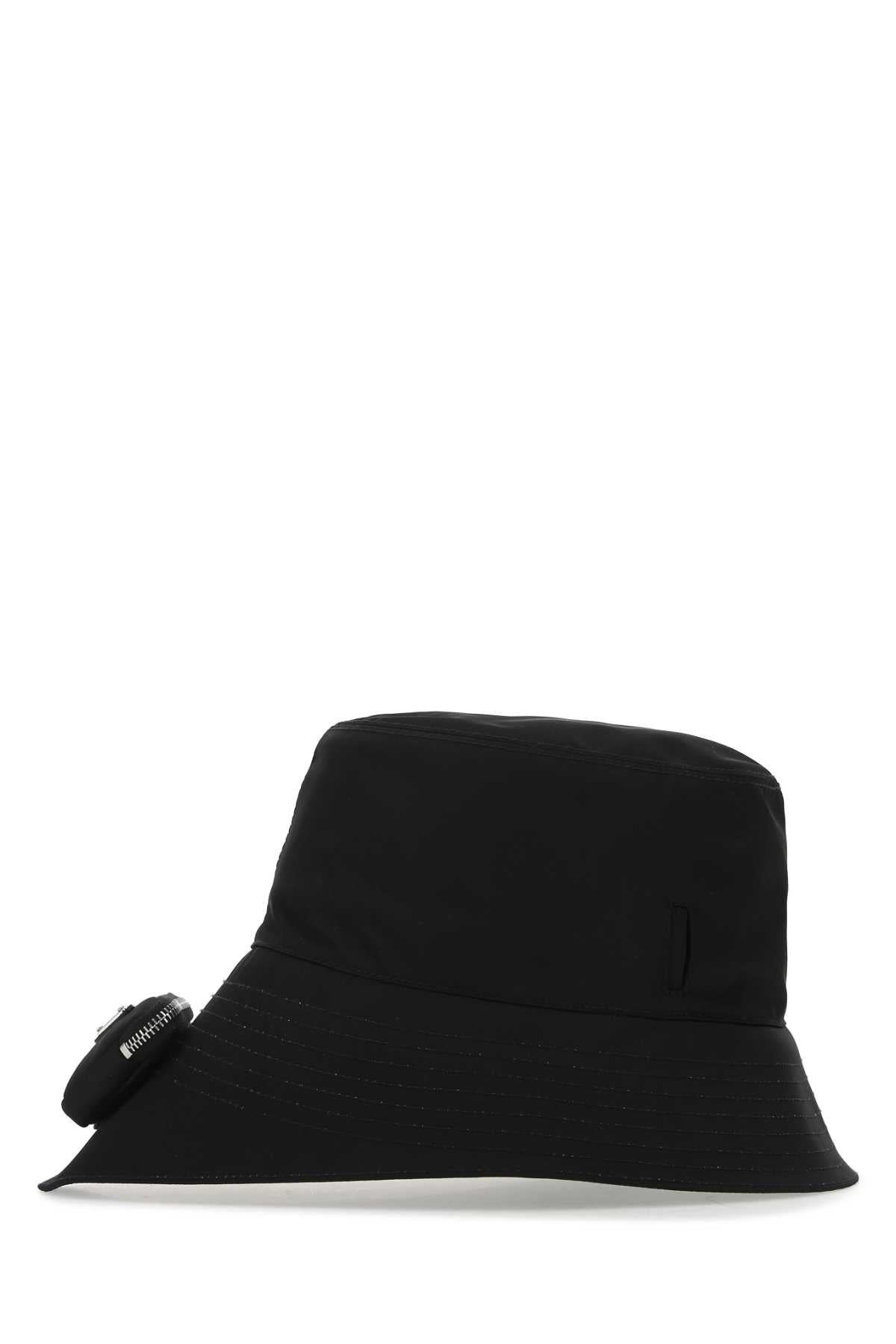 Prada Men Black Re-Nylon Hat PRADA
