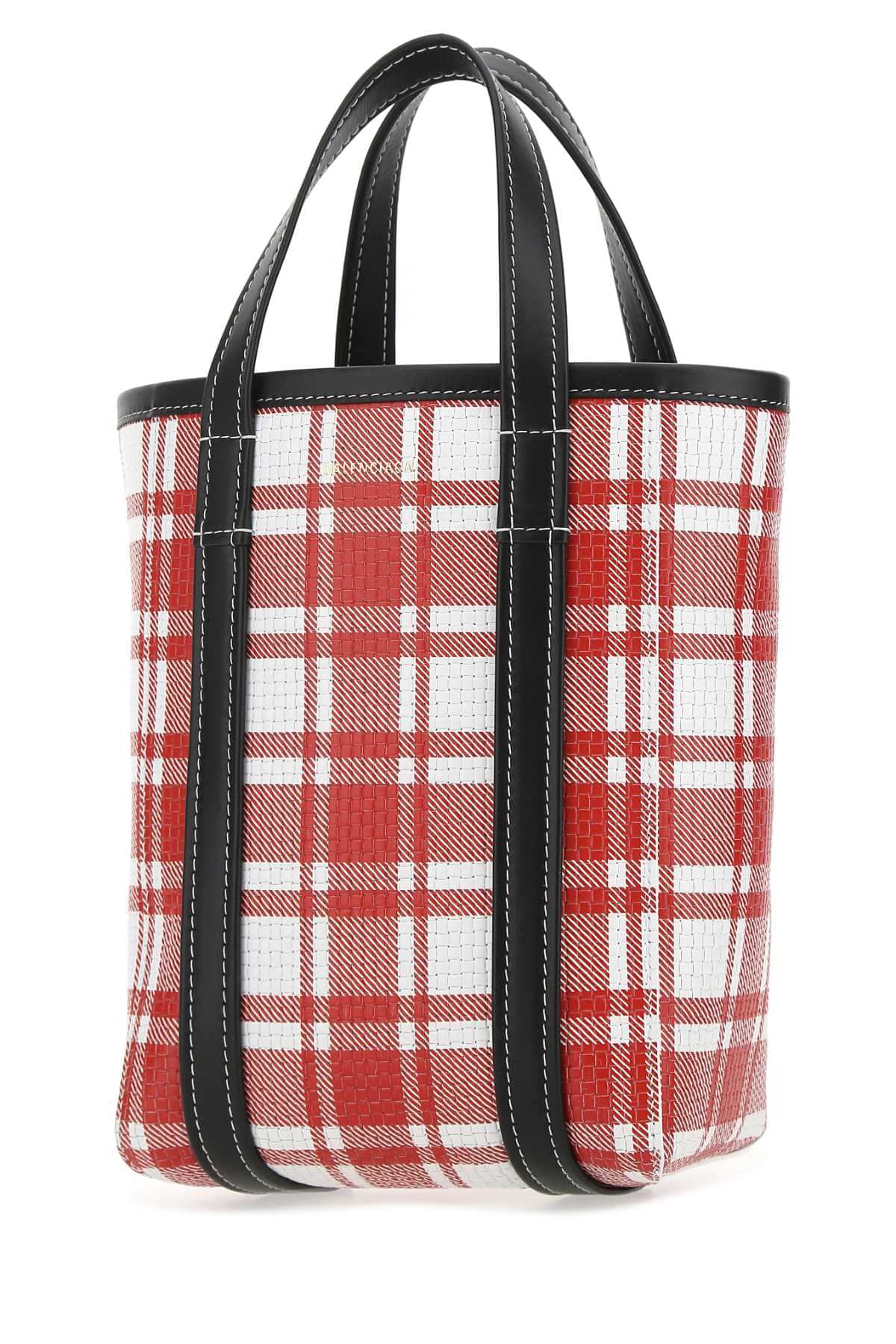Balenciaga Women Printed Leather Small Barbes Shopping Bag BALENCIAGA