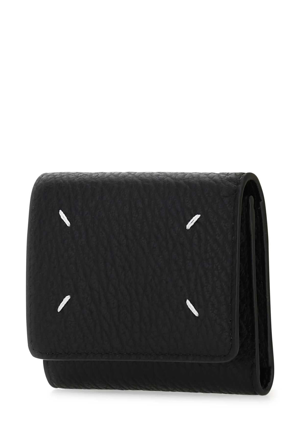 Maison Margiela Women Black Leather Wallet MAISON MARGIELA