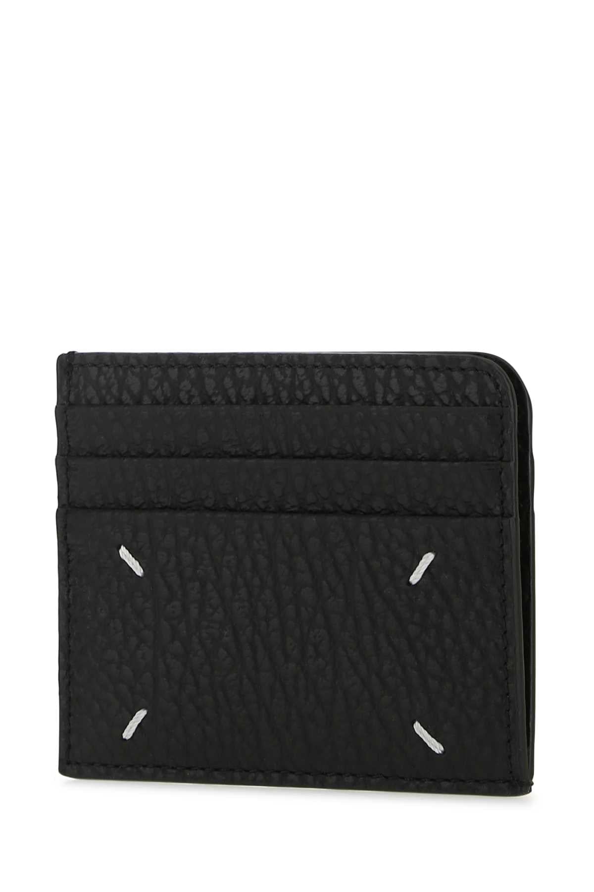 Maison Margiela Women Black Lather Card Holder MAISON MARGIELA