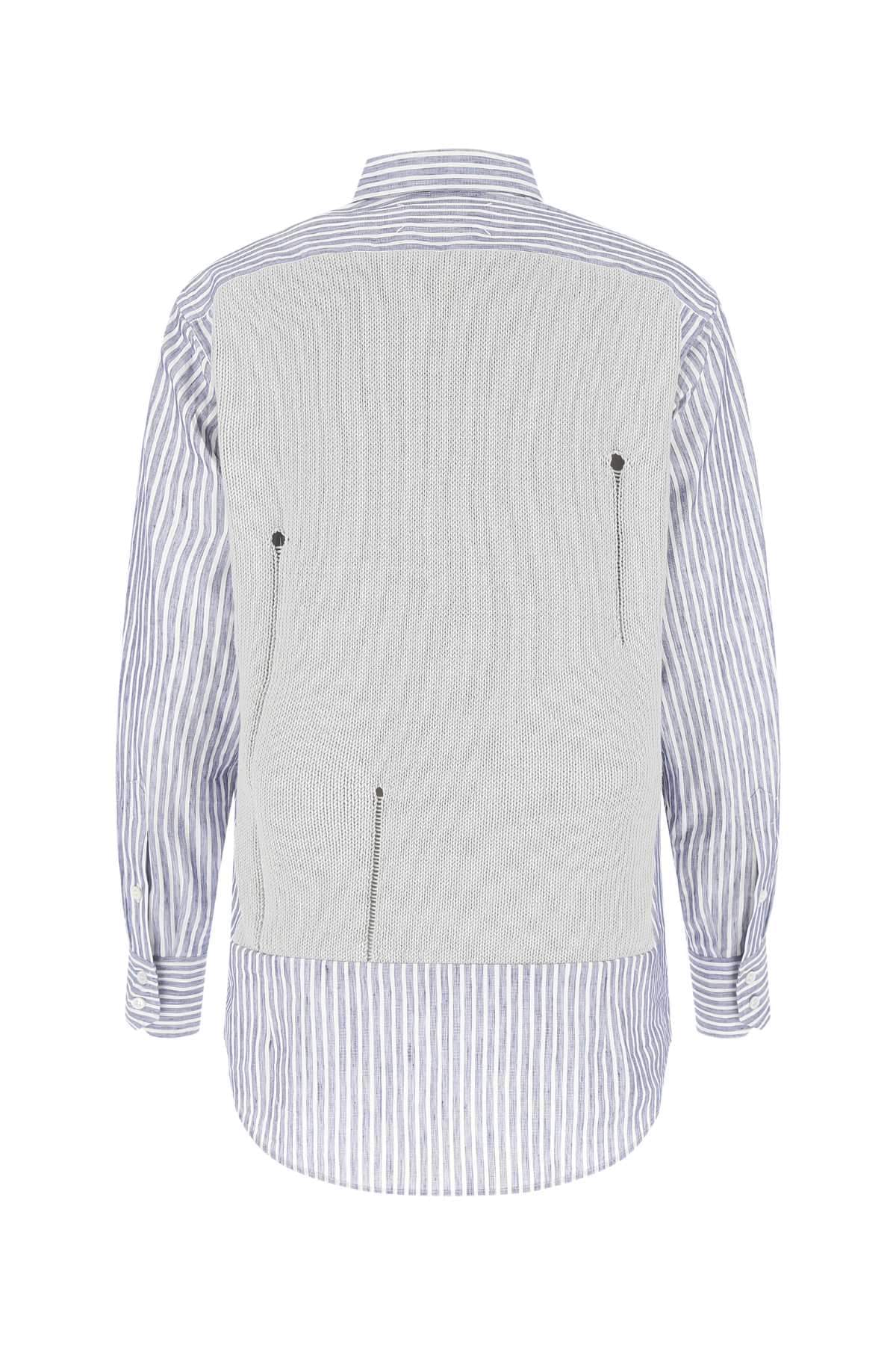 Maison Margiela Women Embroidered Cotton Bend Shirt MAISON MARGIELA