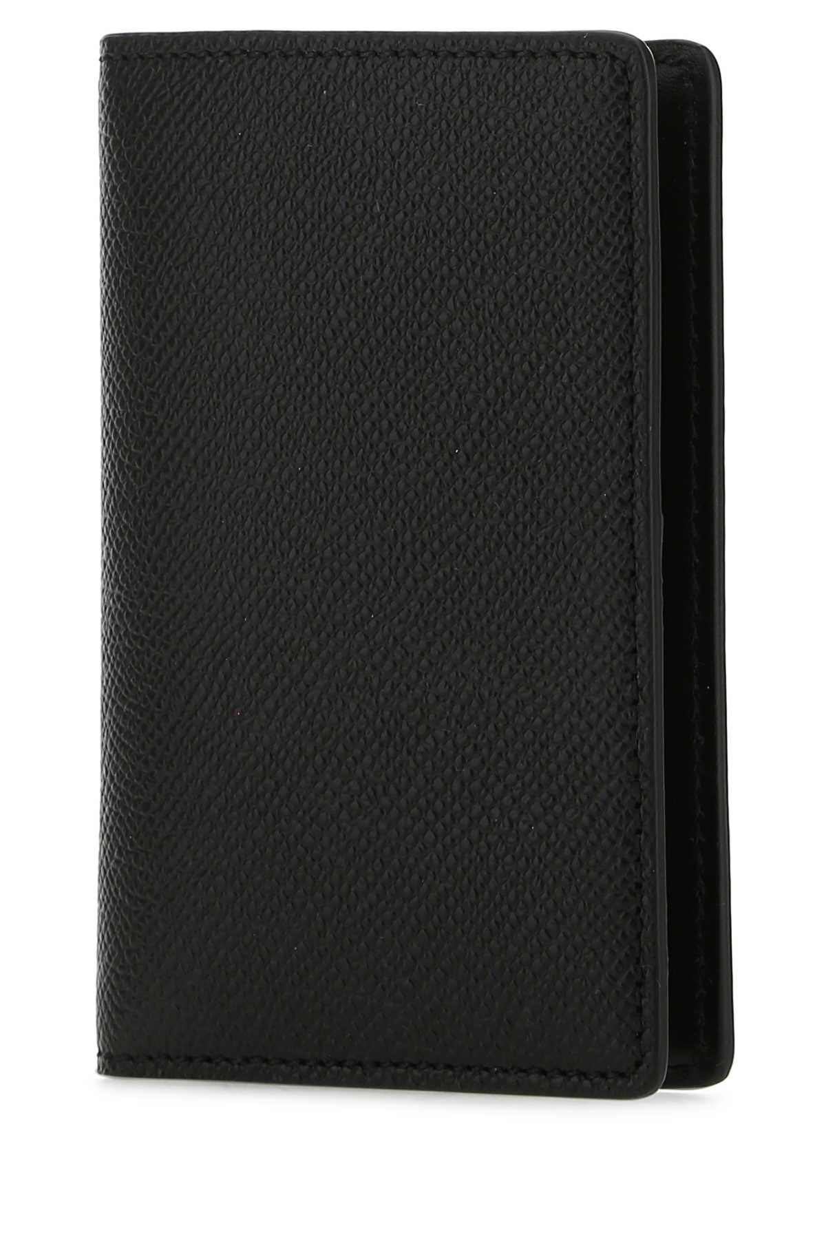 Maison Margiela Men Black Leather Card Holder MAISON MARGIELA