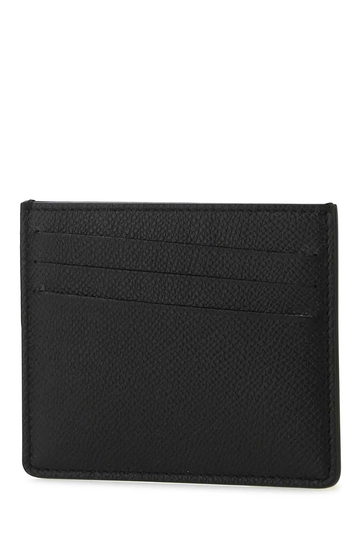 Maison Margiela Men Black Leather Card Holder MAISON MARGIELA