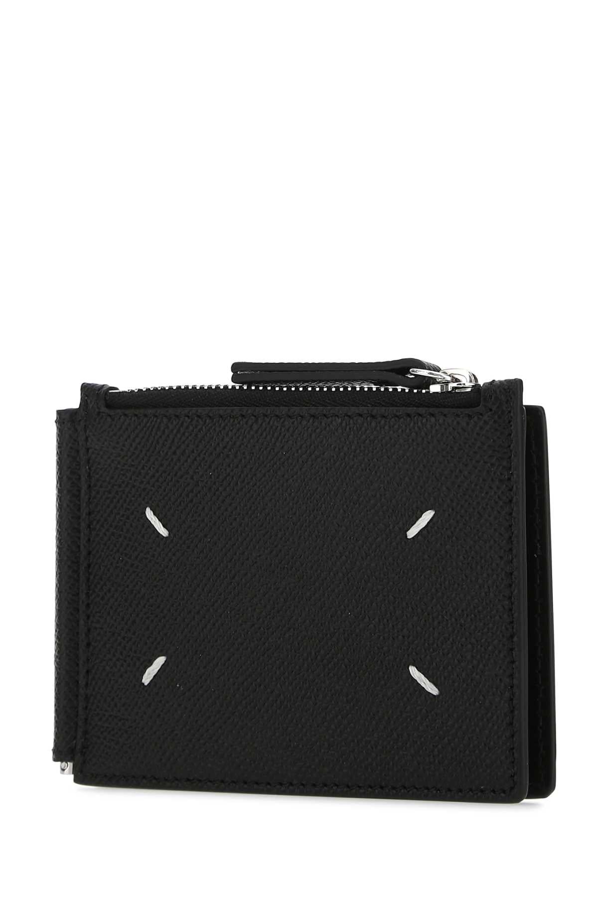 Maison Margiela Men Black Leather Card Holder MAISON MARGIELA