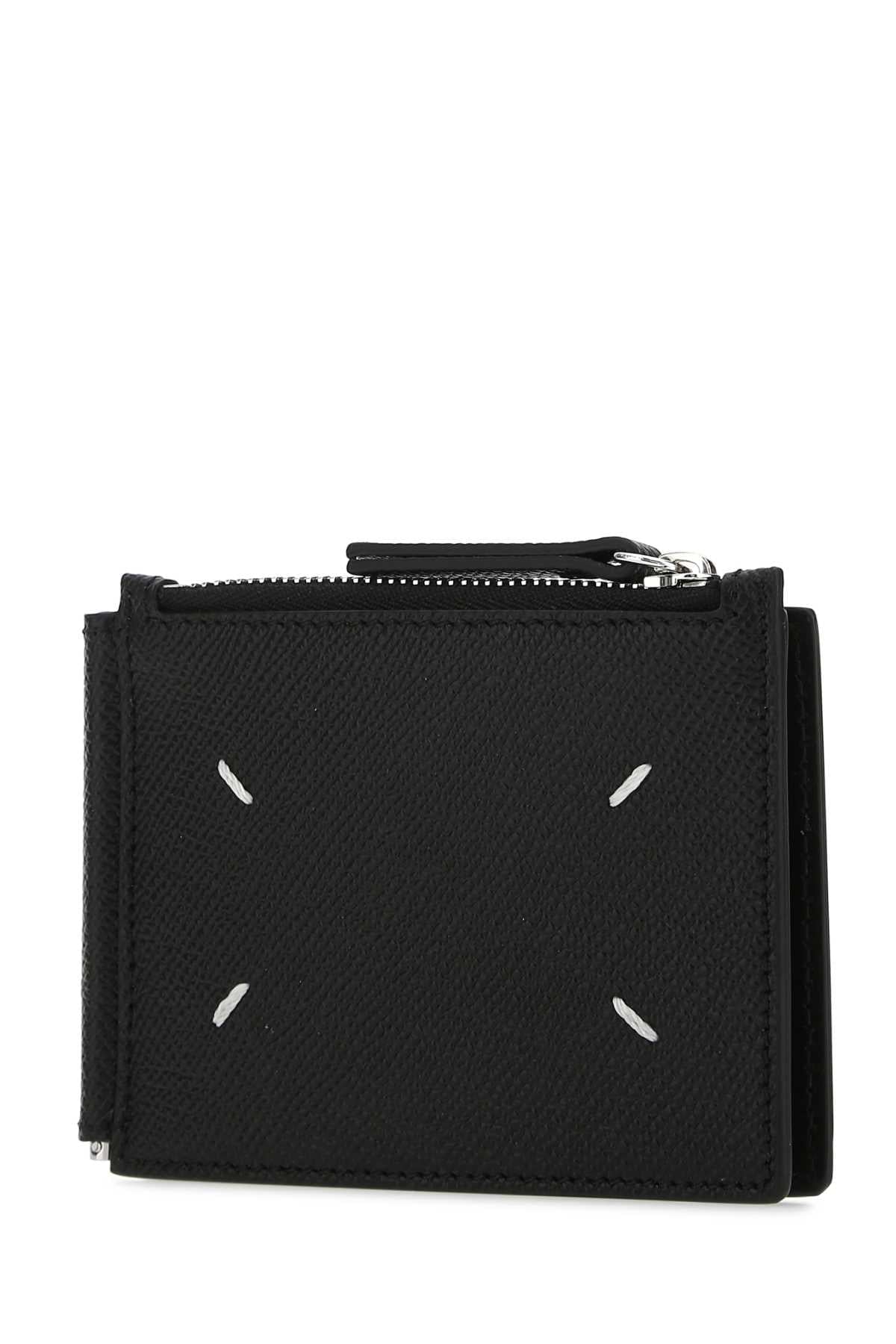 Maison Margiela Men Black Leather Card Holder MAISON MARGIELA