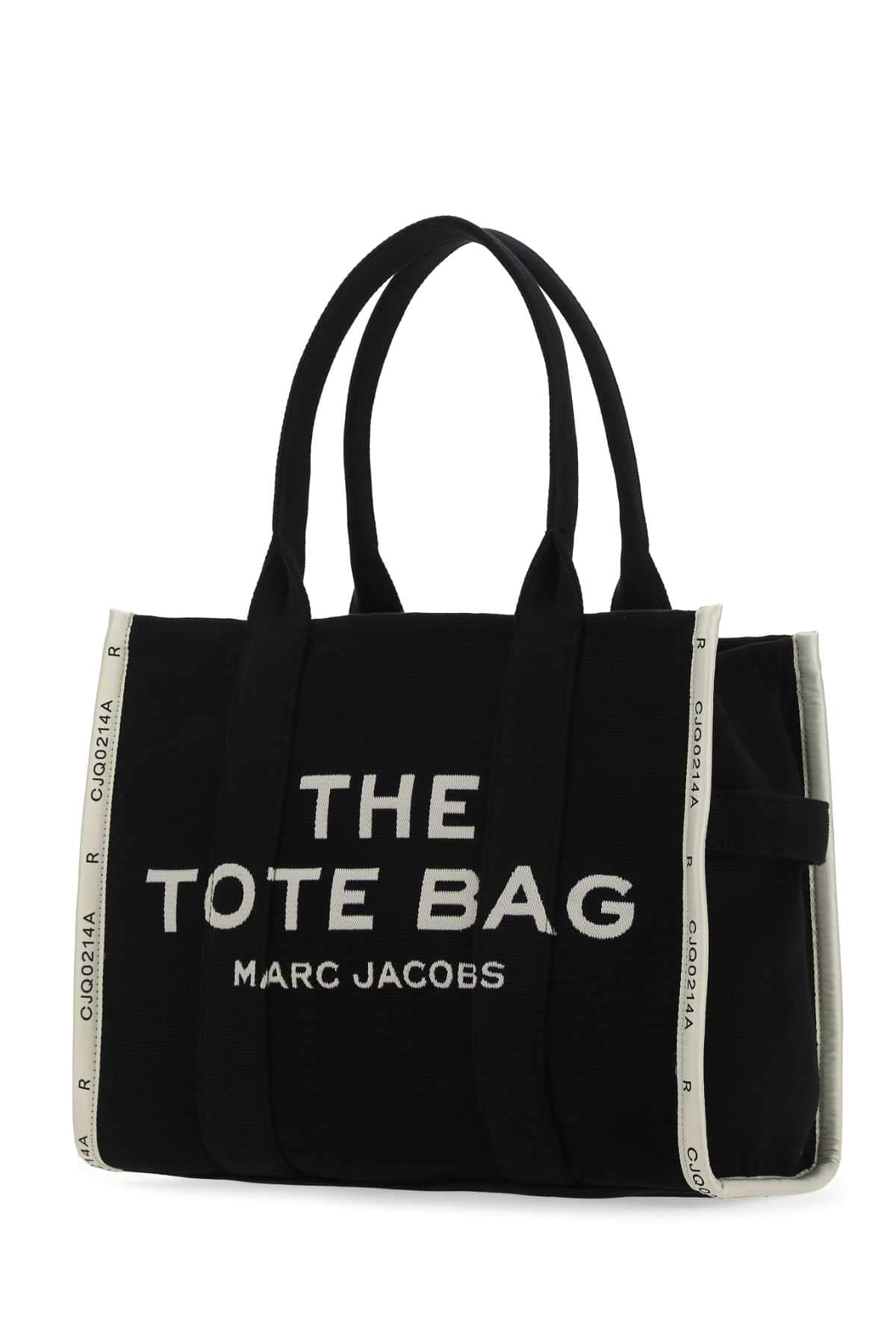 Marc Jacobs Women Black Canvas The Tote Shopping Bag MARC JACOBS