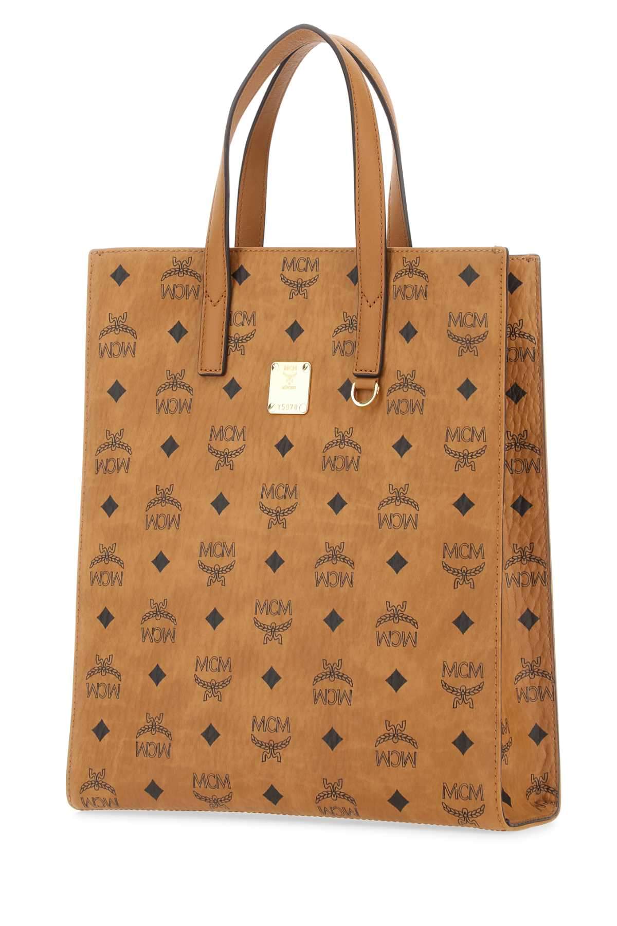 Mcm Women Printed Canvas Small Aren Shopping Bag MCM