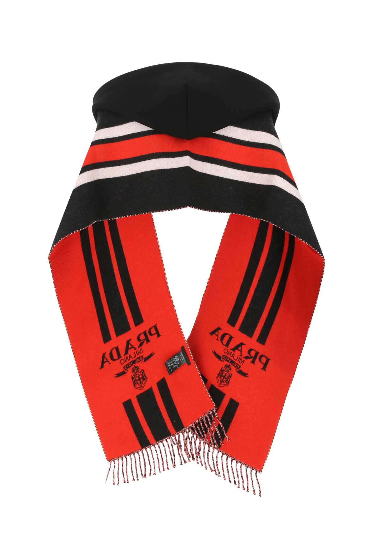 Prada Women Embroidered Wool Scarf PRADA