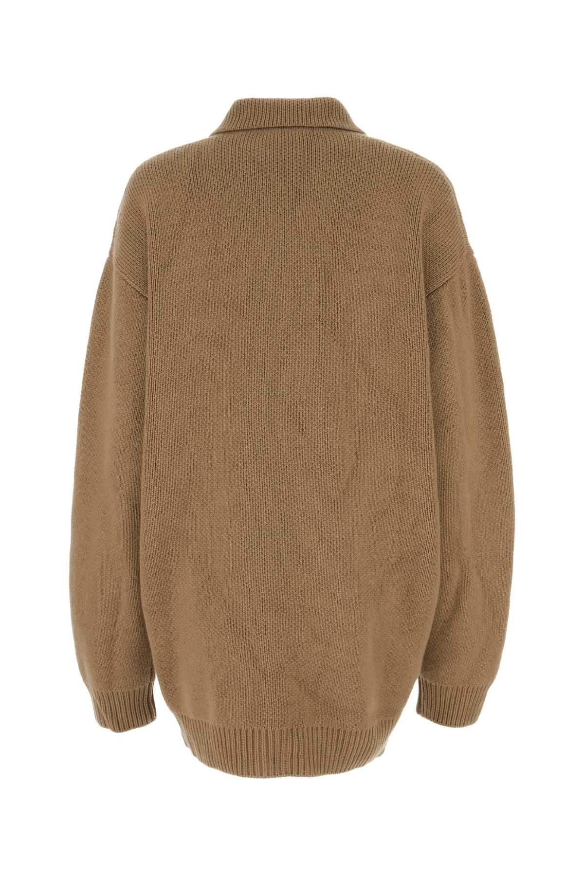 Prada Women Biscuit Cashmere Cardigan PRADA