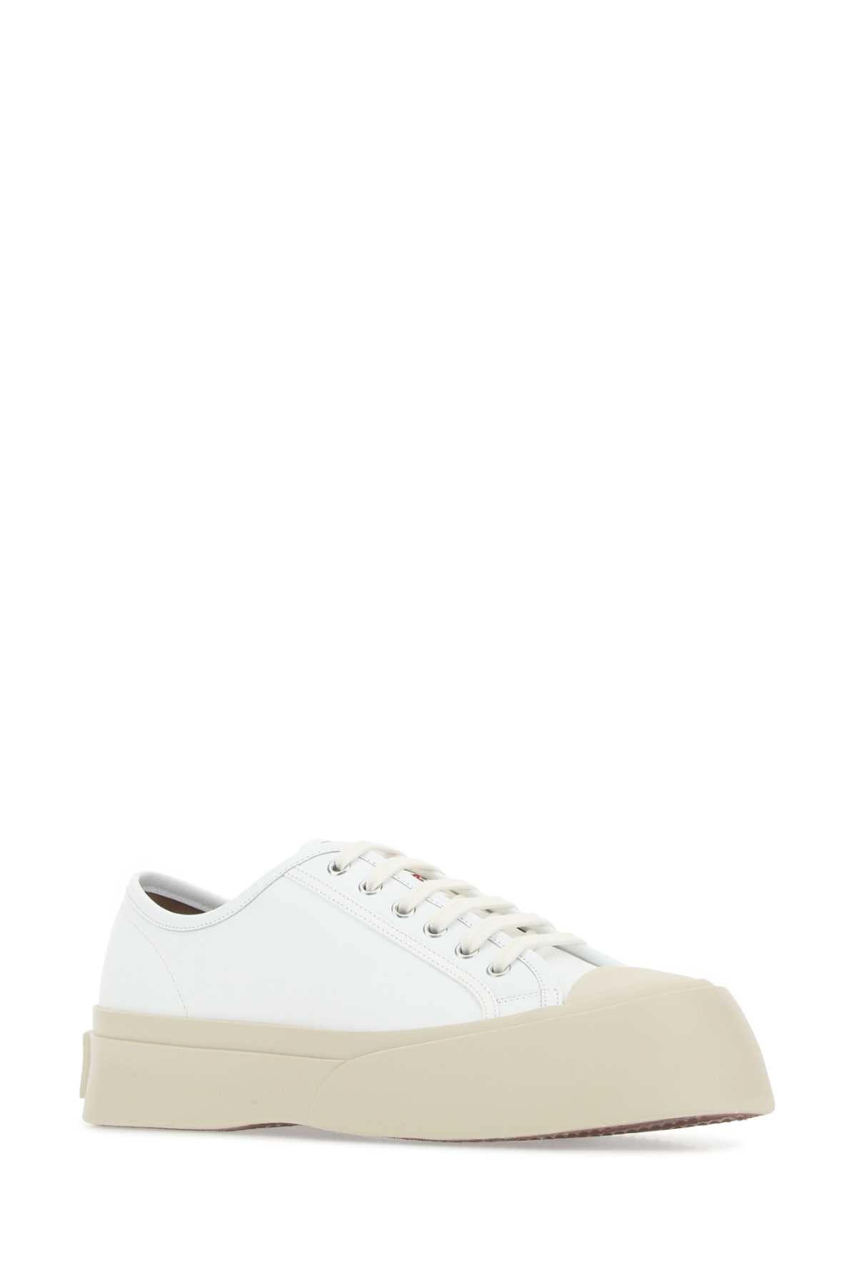 Marni Men White Leather Pablo Sneakers MARNI