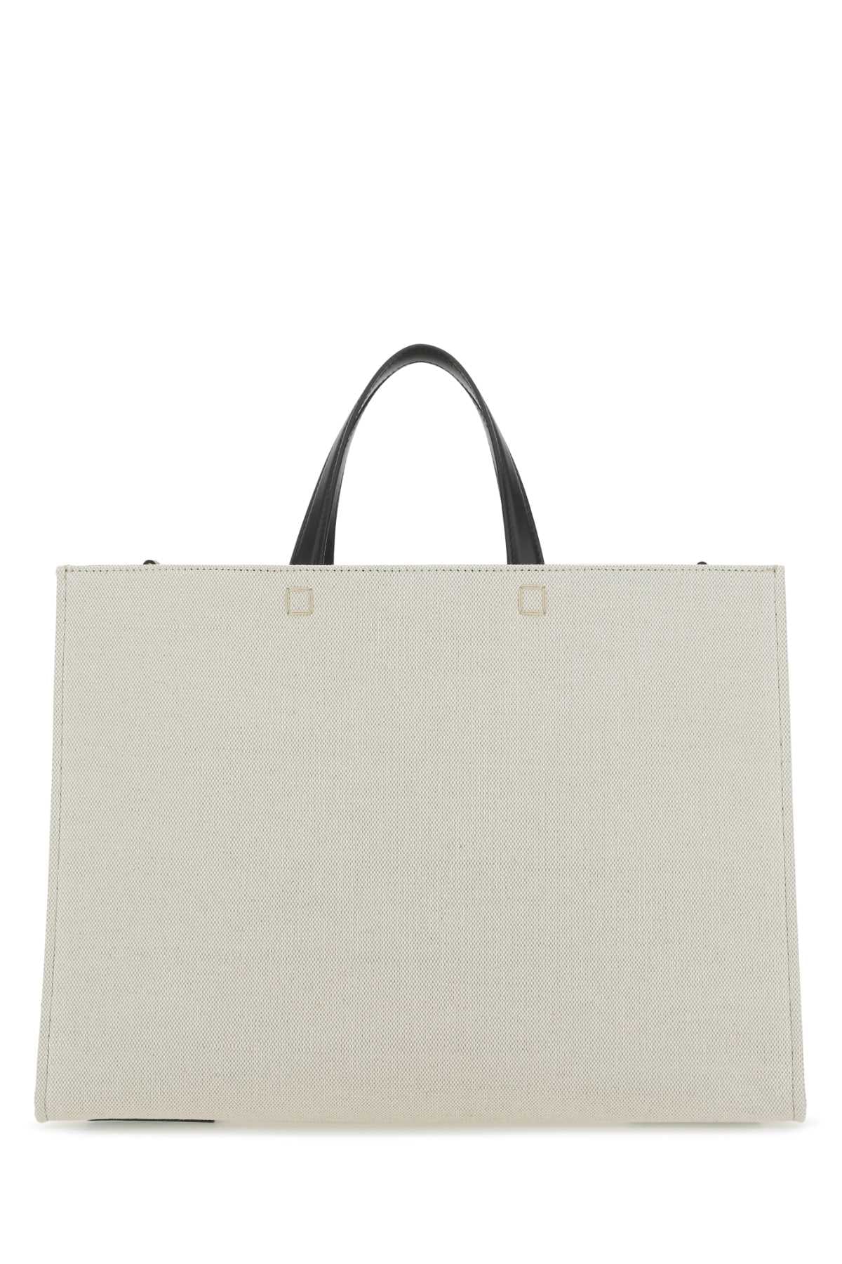 Givenchy Women Ivory Canvas Medium G Shopping Bag GIVENCHY