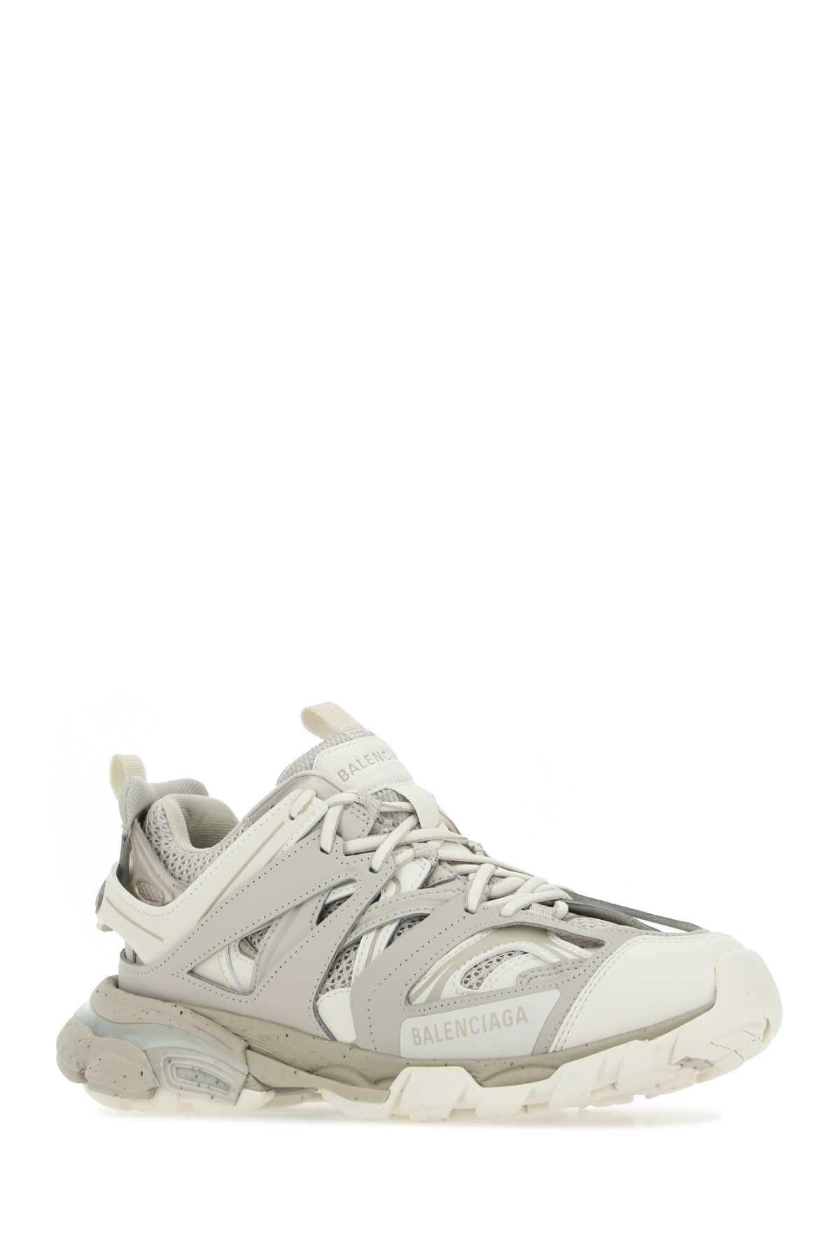 Balenciaga Women Dove Grey Synthetic Leather And Fabric Sneakers BALENCIAGA