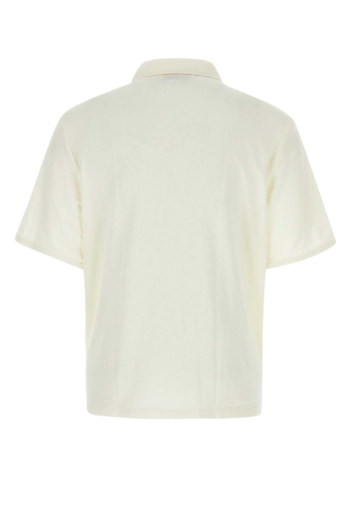 Our Legacy Men Ivory Polyester Blend Shirt OUR LEGACY
