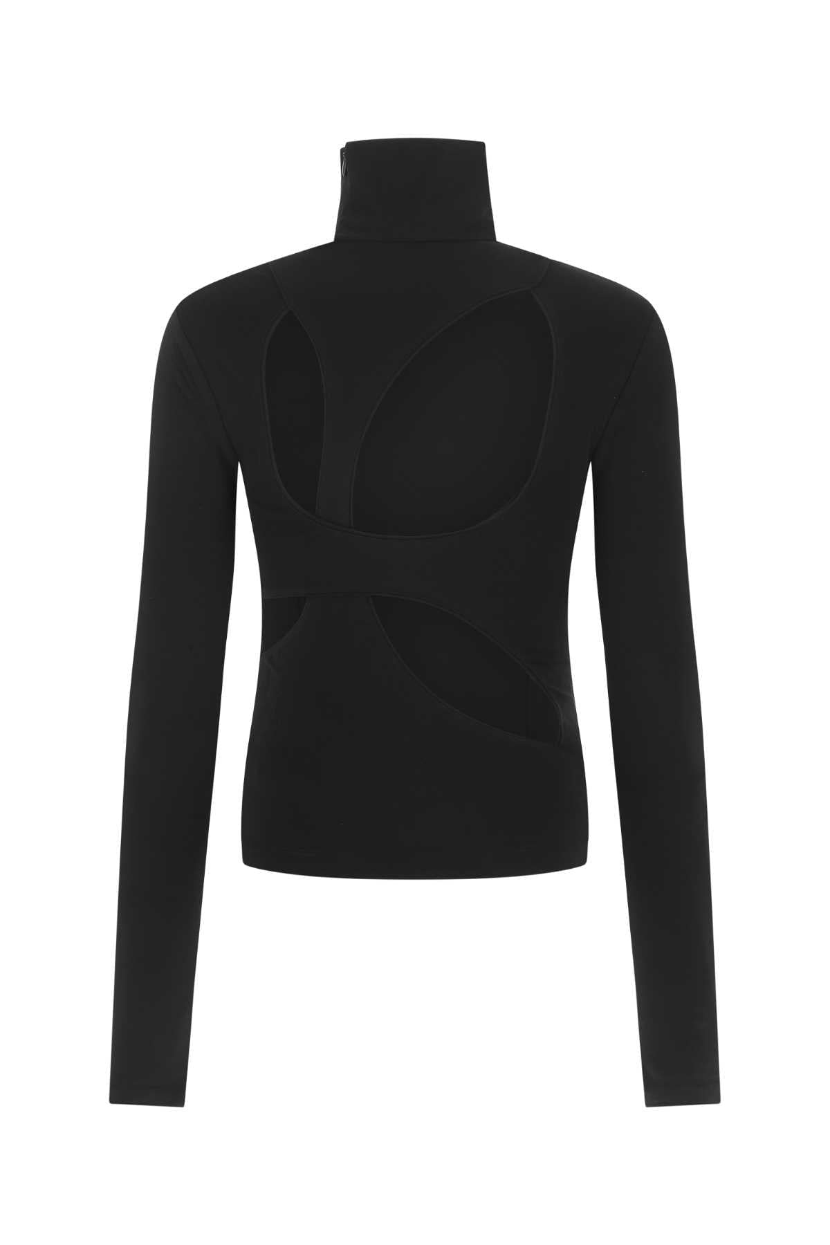 Givenchy Women Black Stretch Viscose Blend Top GIVENCHY