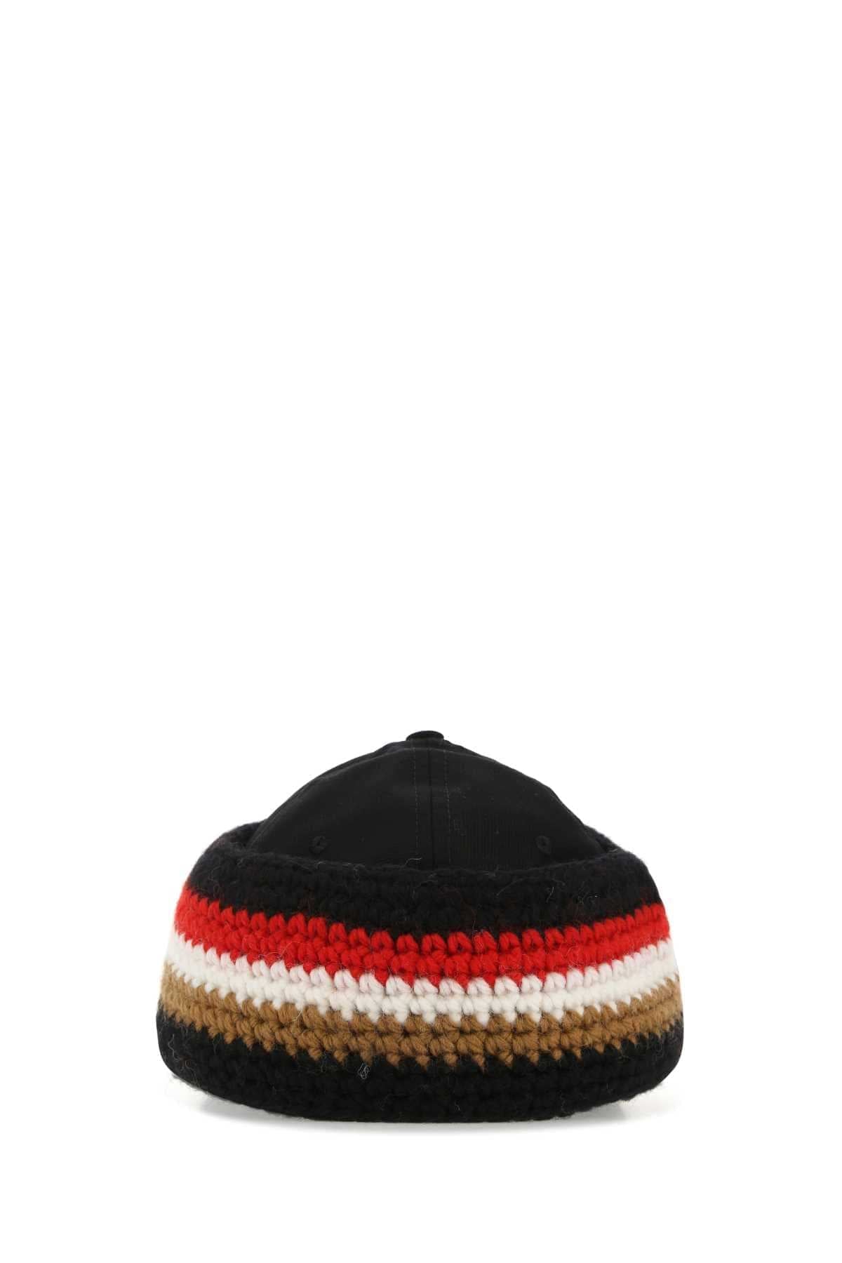 Burberry Men Black Cotton Hat BURBERRY