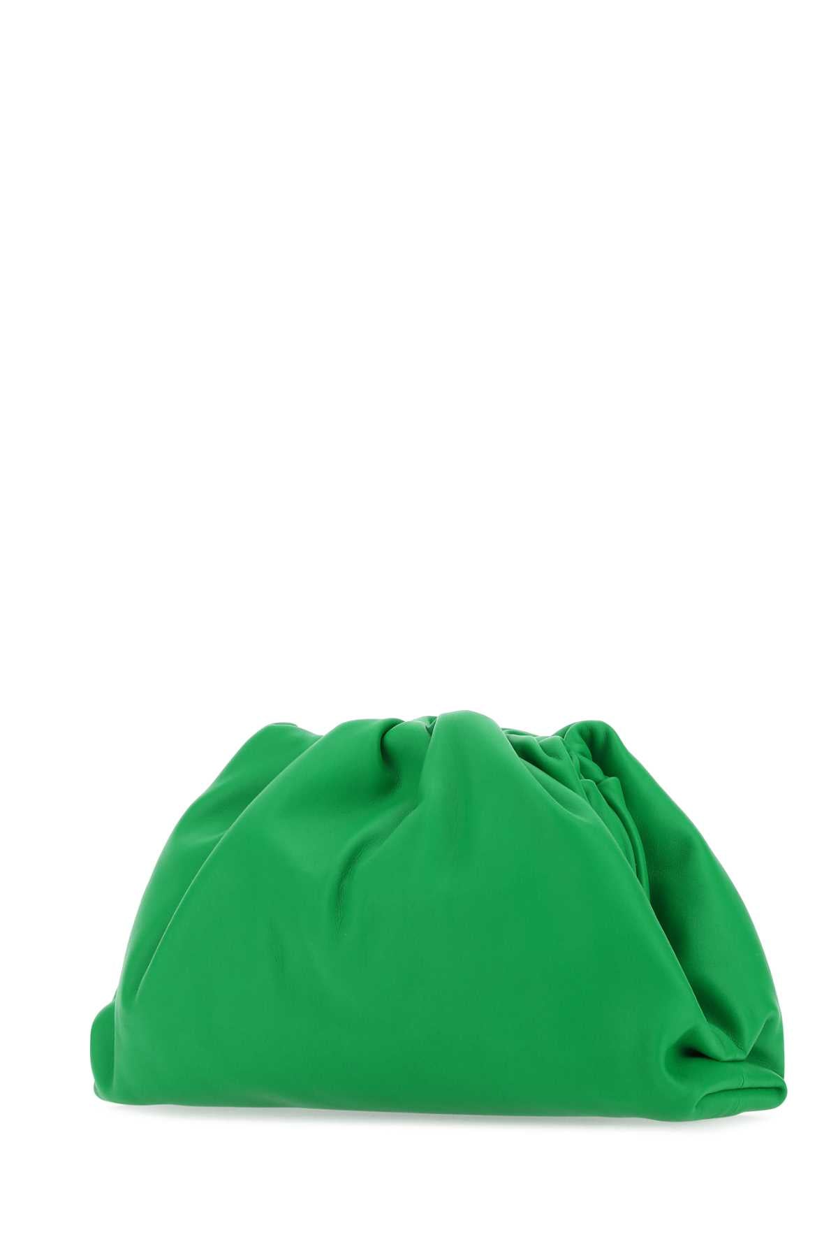 Bottega Veneta Women Grass Green Nappa Leather Teen Pouch Clutch BOTTEGA VENETA